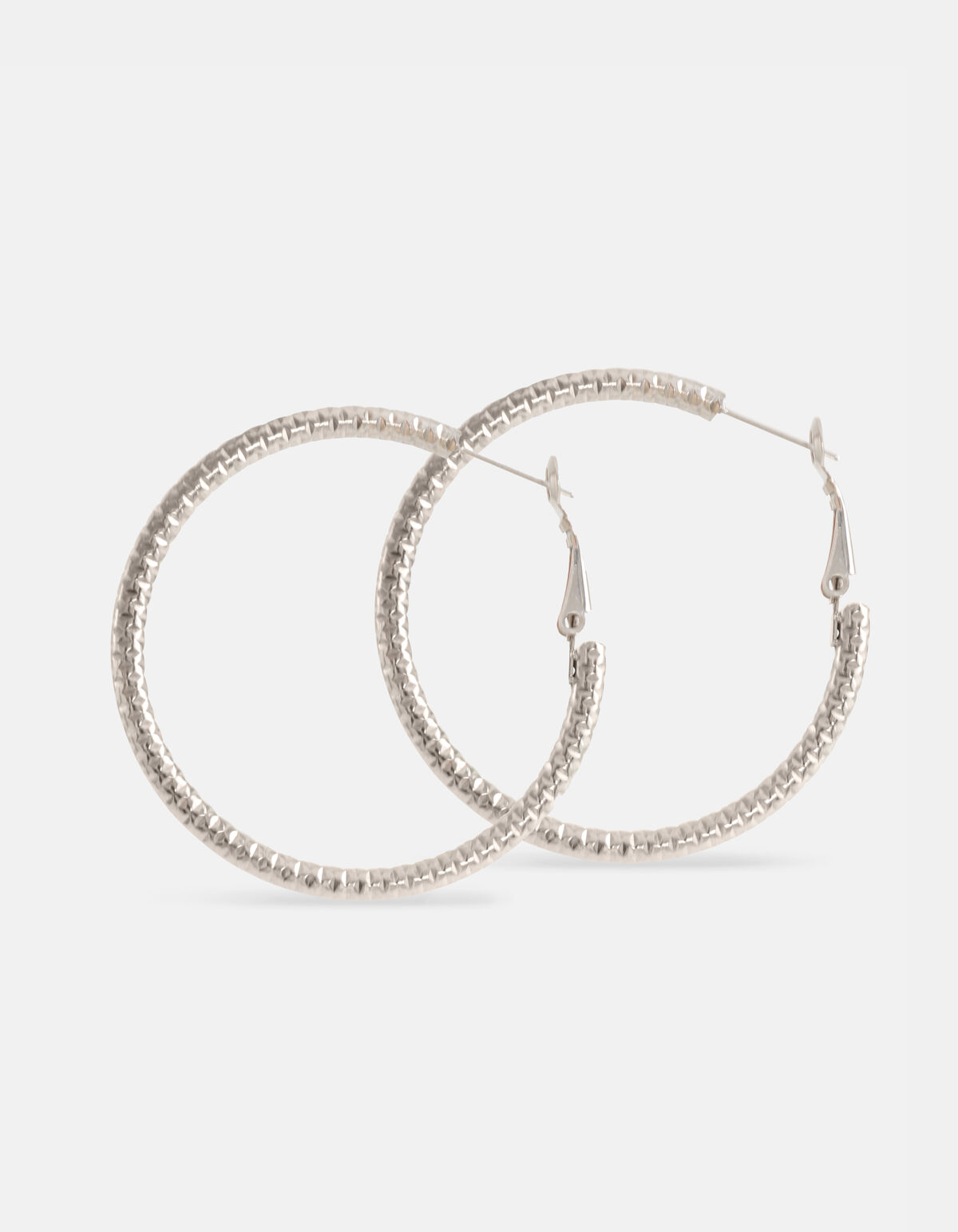 Große Hoops Ohrringe Silber SHOEBY ACCESSOIRES