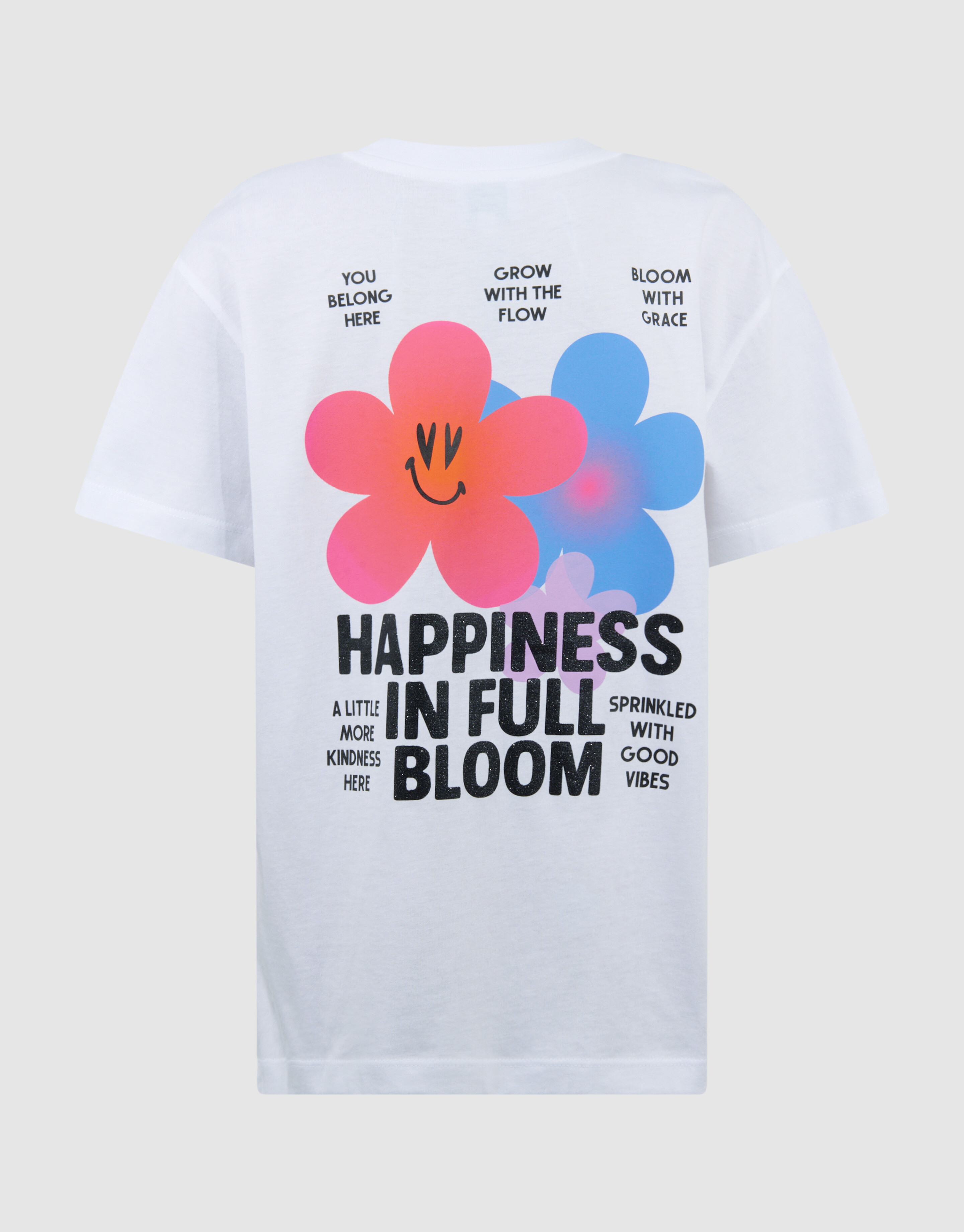 Happiness Artwork T-Shirt Wei&szlig; SHOEBY GIRLS