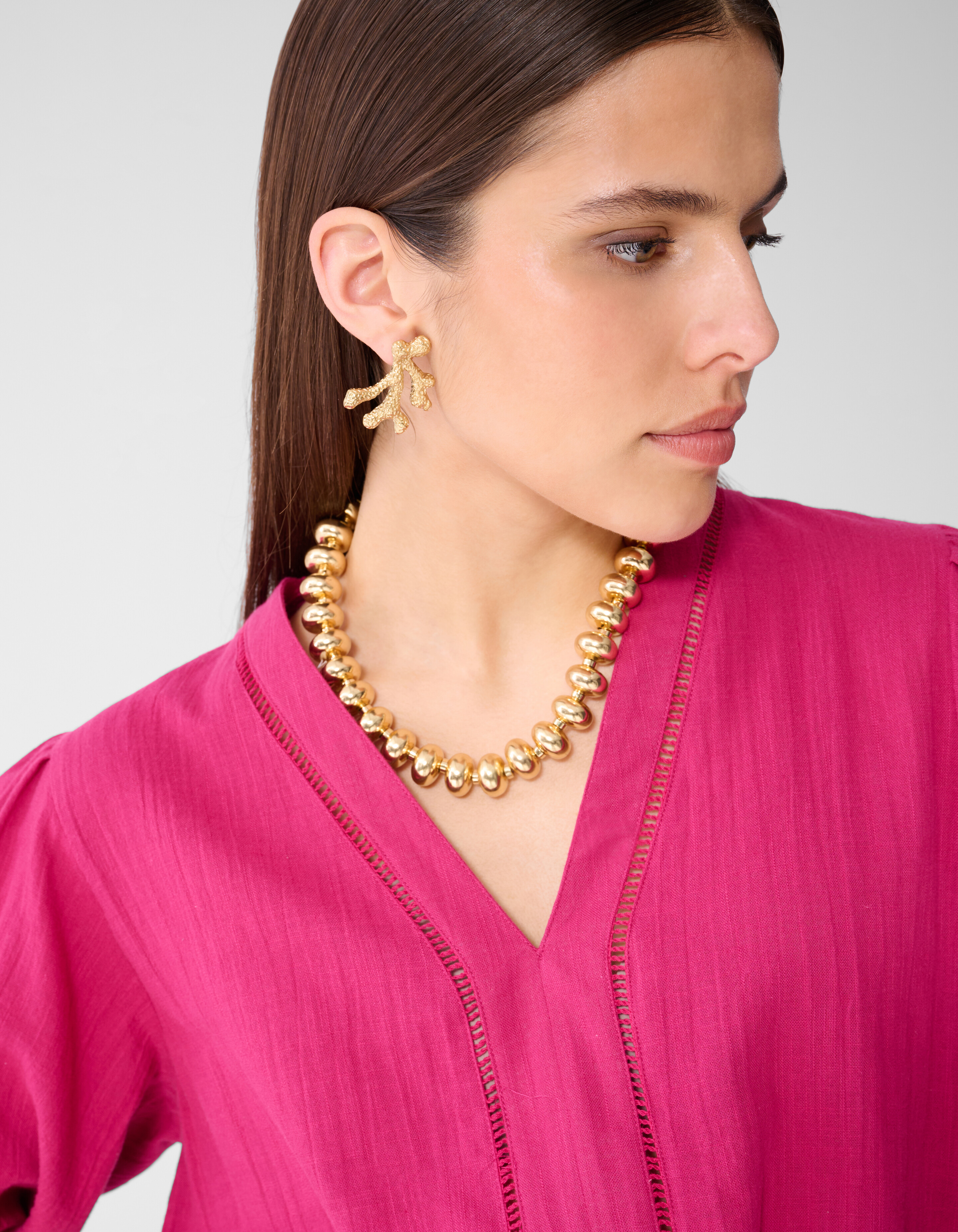 Korallenohrringe Gold SHOEBY ACCESSOIRES