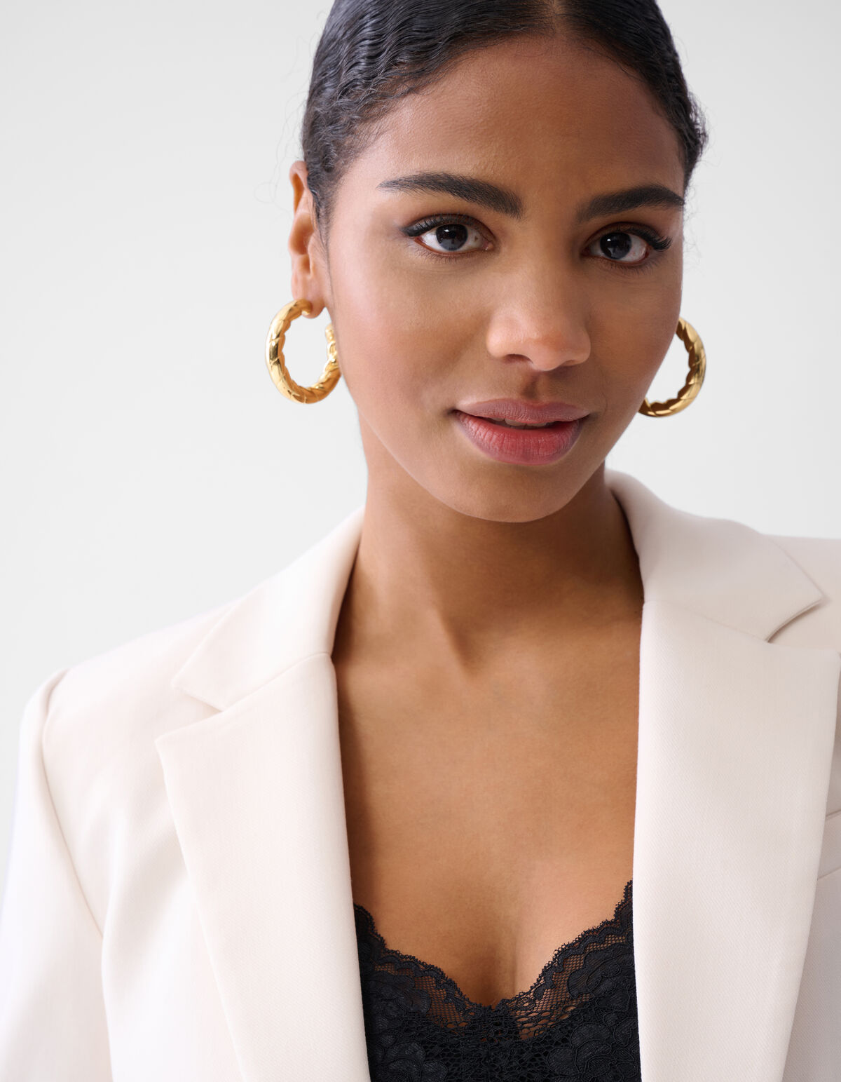 Übergroßer Blazer Off White SHOEBY WOMEN