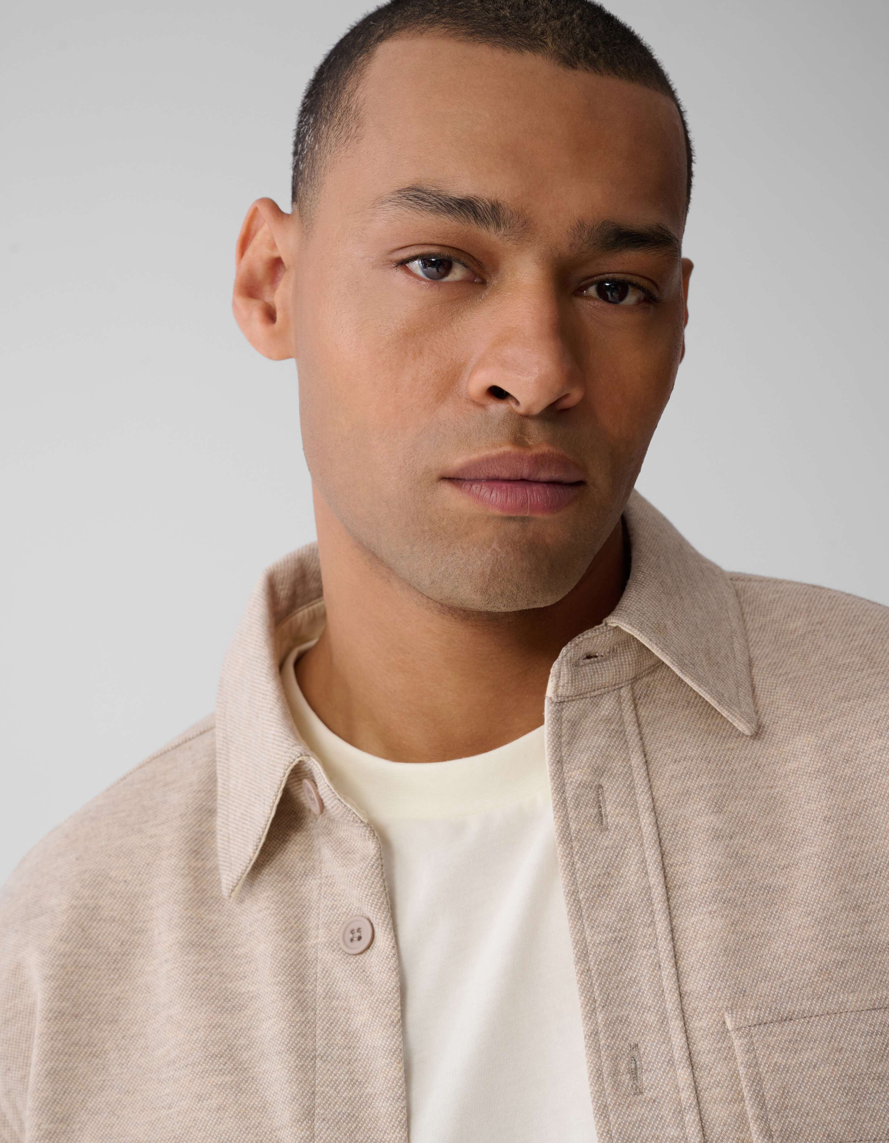Weiches Overshirt Sand SHOEBY MEN