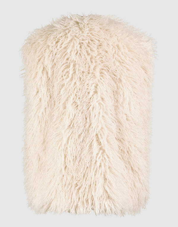 Oversized Teddy-Weste Gebrochen Wei&szlig; von Mieke SHOEBY WOMEN