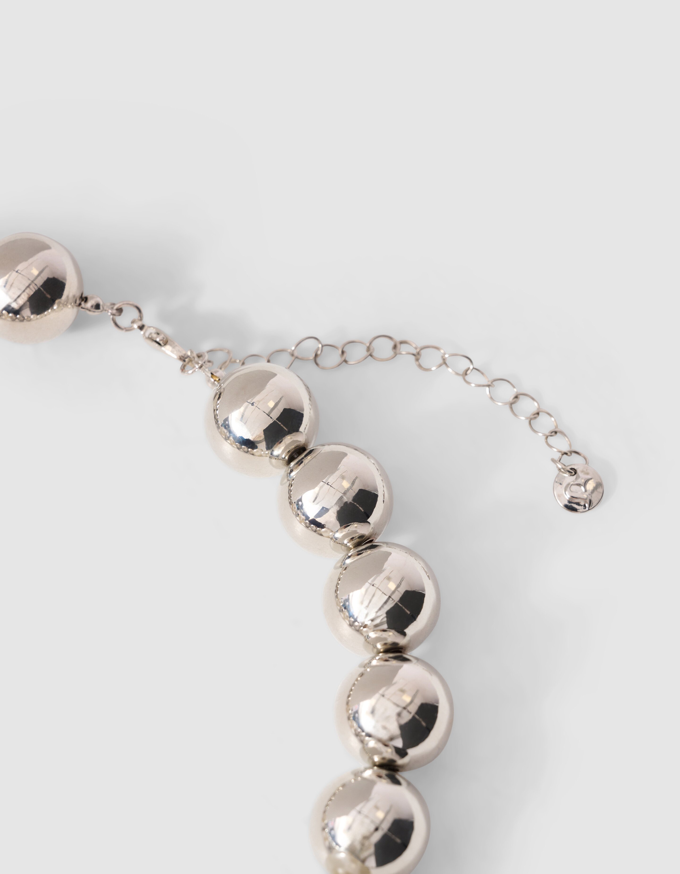 Statement Kugelkette Silber SHOEBY ACCESSOIRES