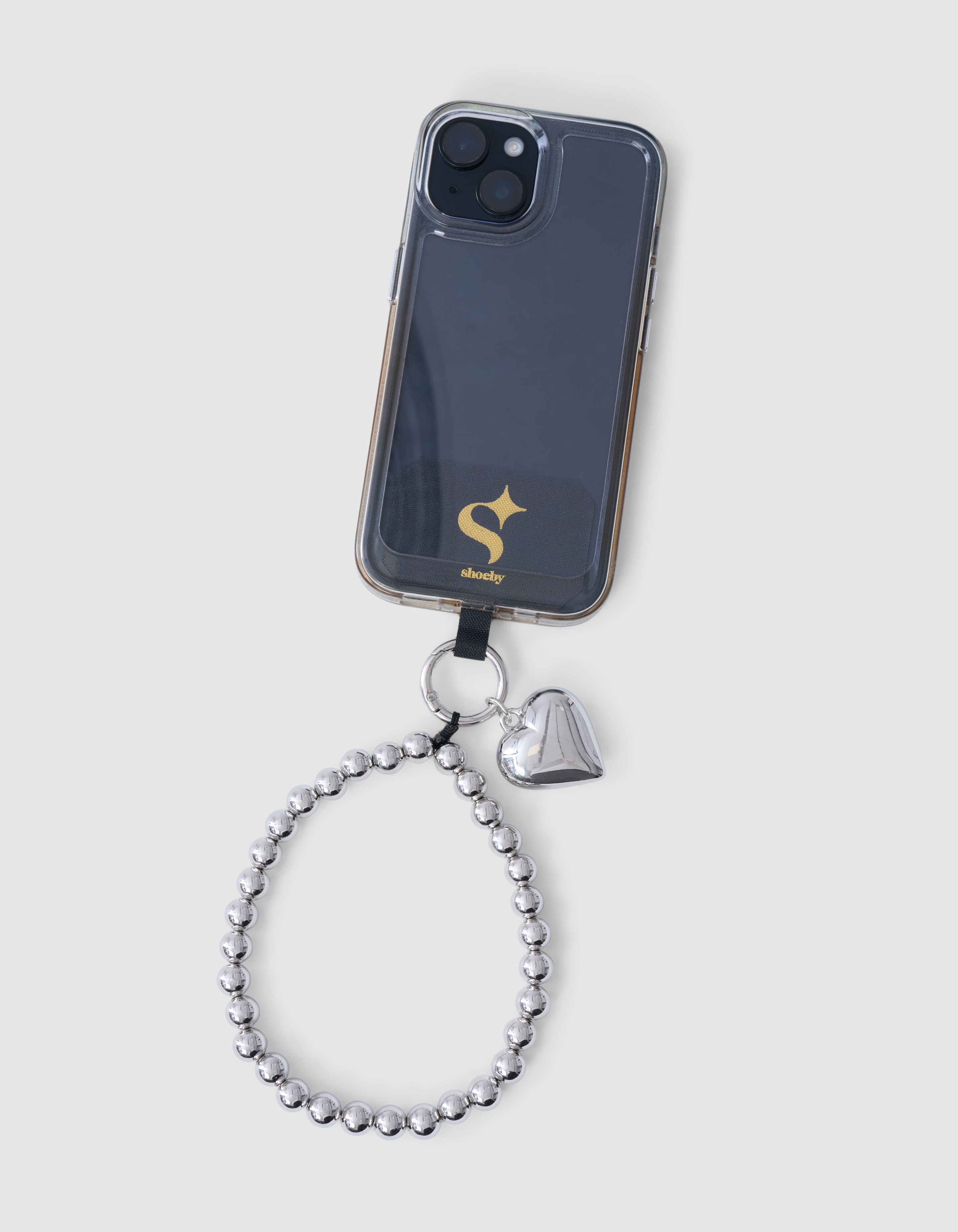 Herz Telefonkabel Silber SHOEBY ACCESSOIRES