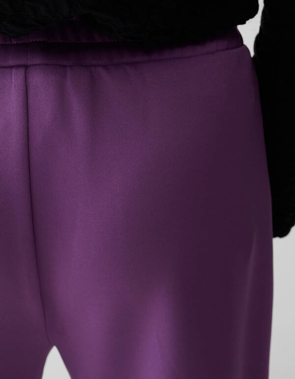 Sportliche Hose mit weitem Bein in Lila SHOEBY GIRLS