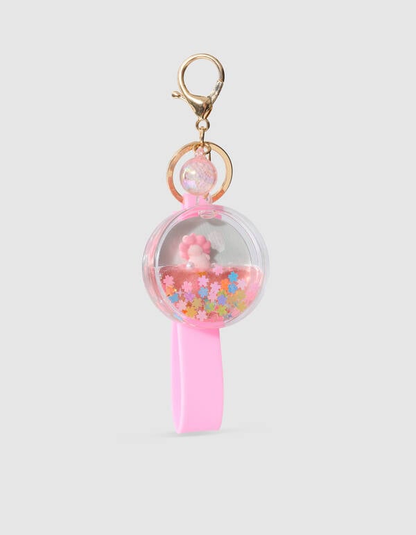 Runde Liquid Schl&uuml;sselanh&auml;nger Rosa SHOEBY ACCESSOIRES