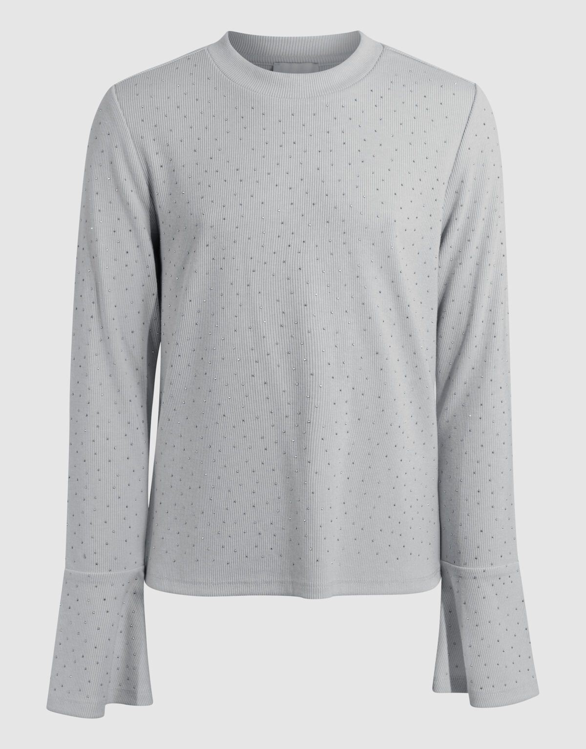 Strass Top Lichtgrau SHOEBY GIRLS