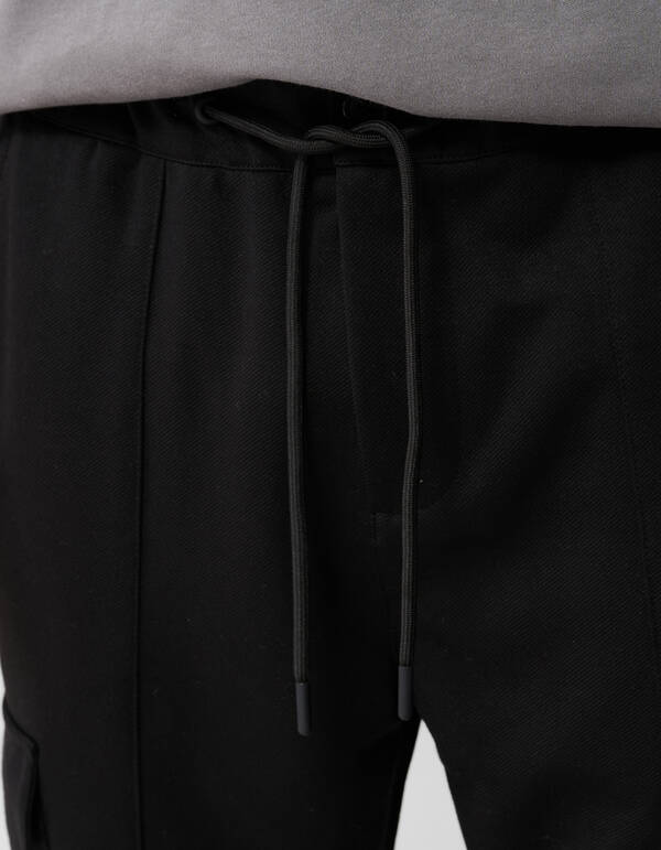 Schwarze Cargo-Hose mit schmaler Passform SHOEBY MEN