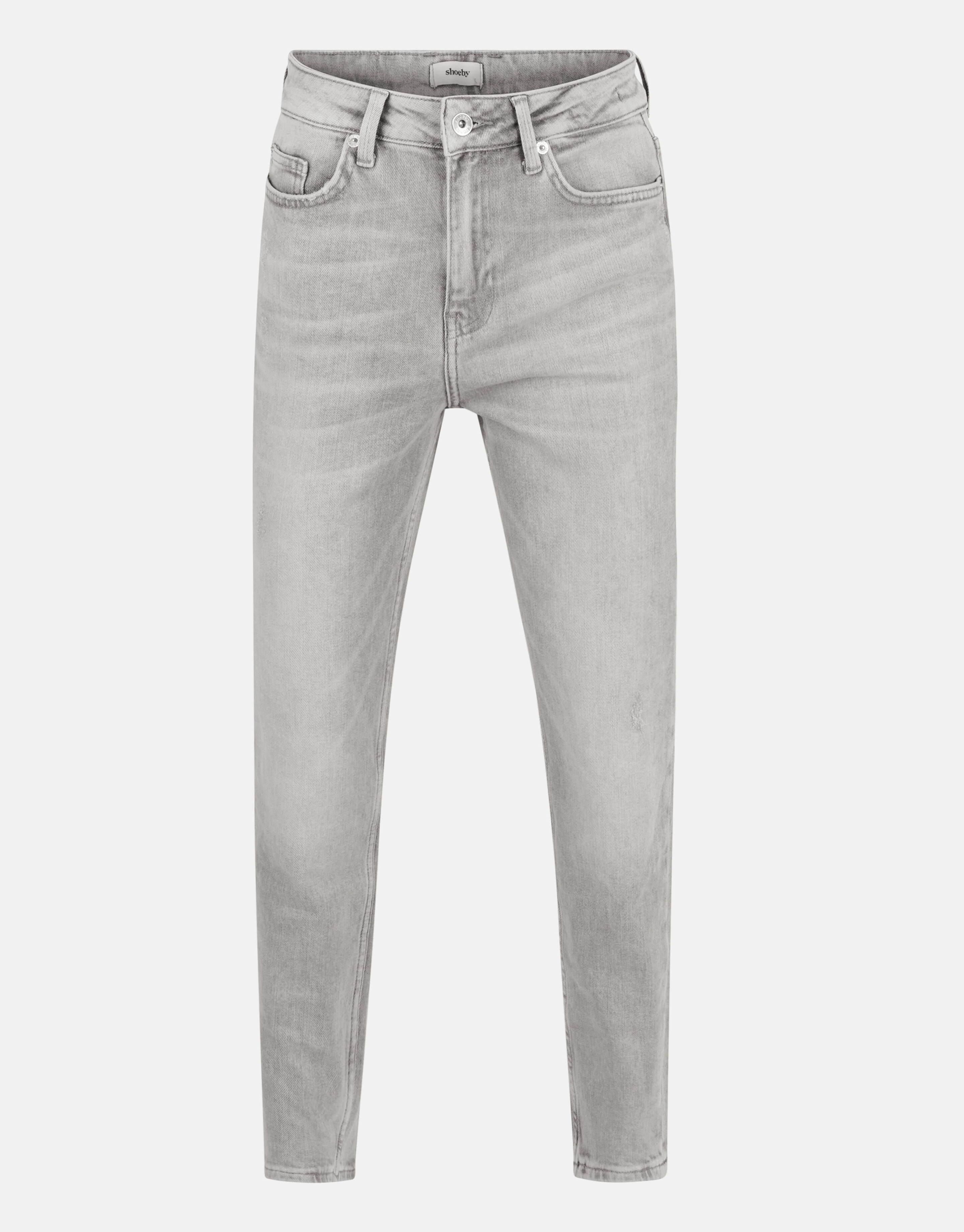 Tapered Fit Jeans Hellgrau SHOEBY WOMEN