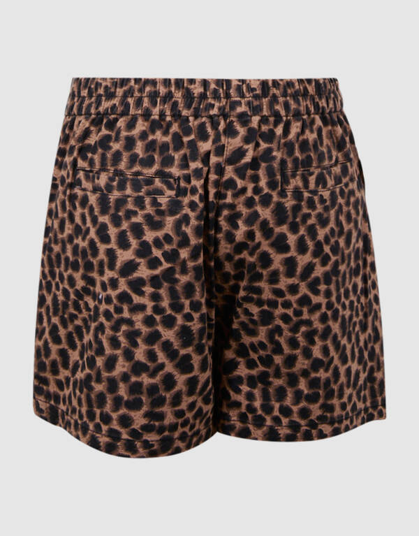 Leoparden-Twill-Skort Braun SHOEBY GIRLS