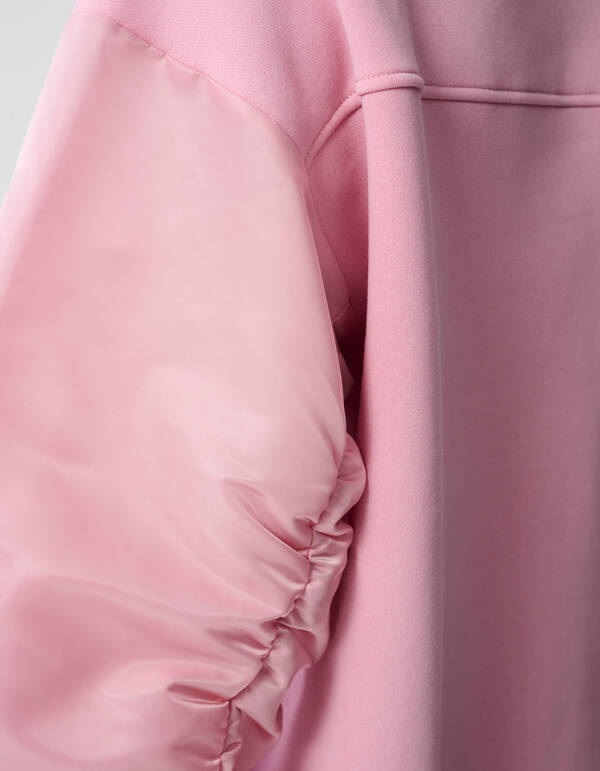 Pullover aus Satin-Mix Hellrosa SHOEBY WOMEN