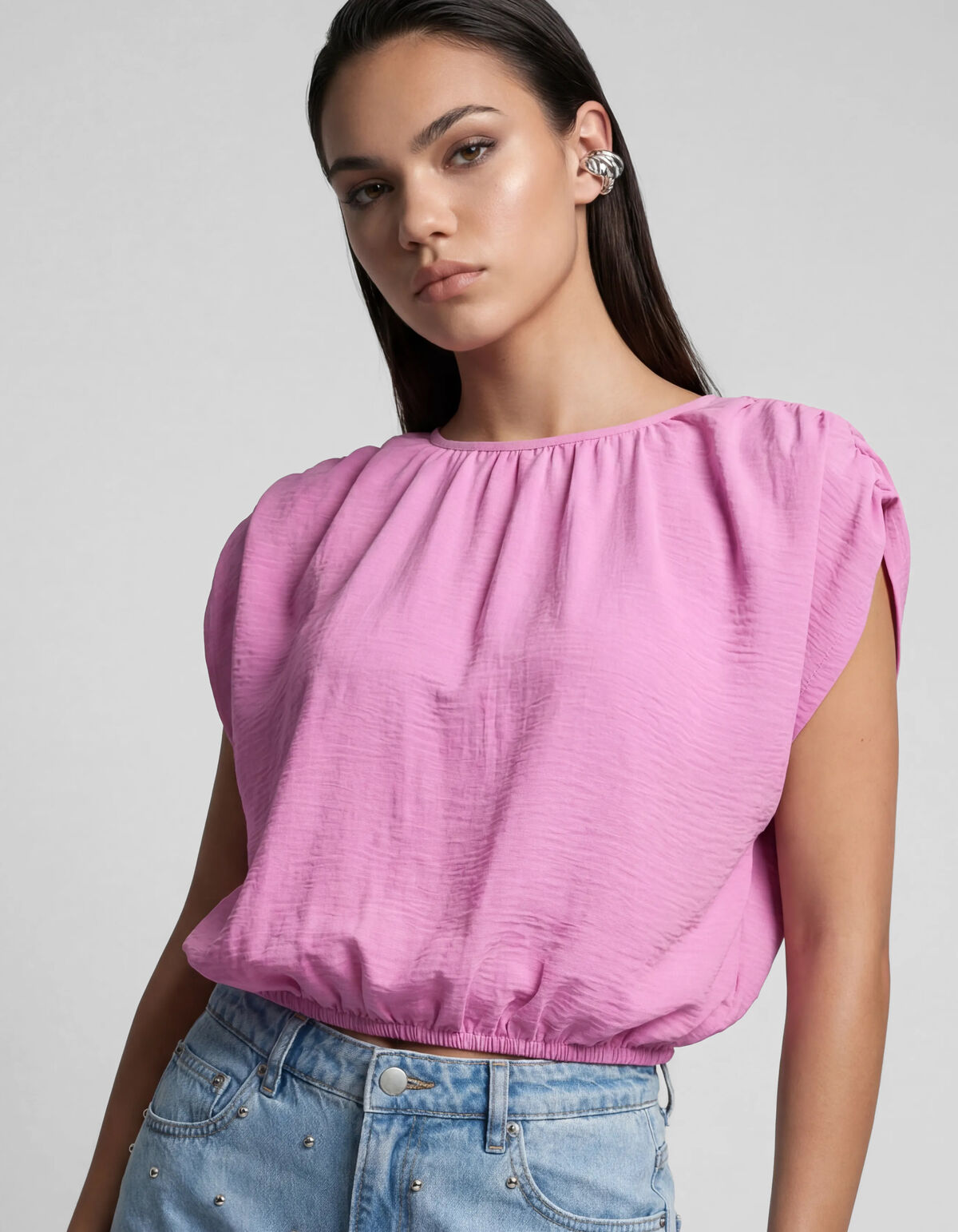 Gek&uuml;rzte Twist-Top Rosa SHOEBY WOMEN