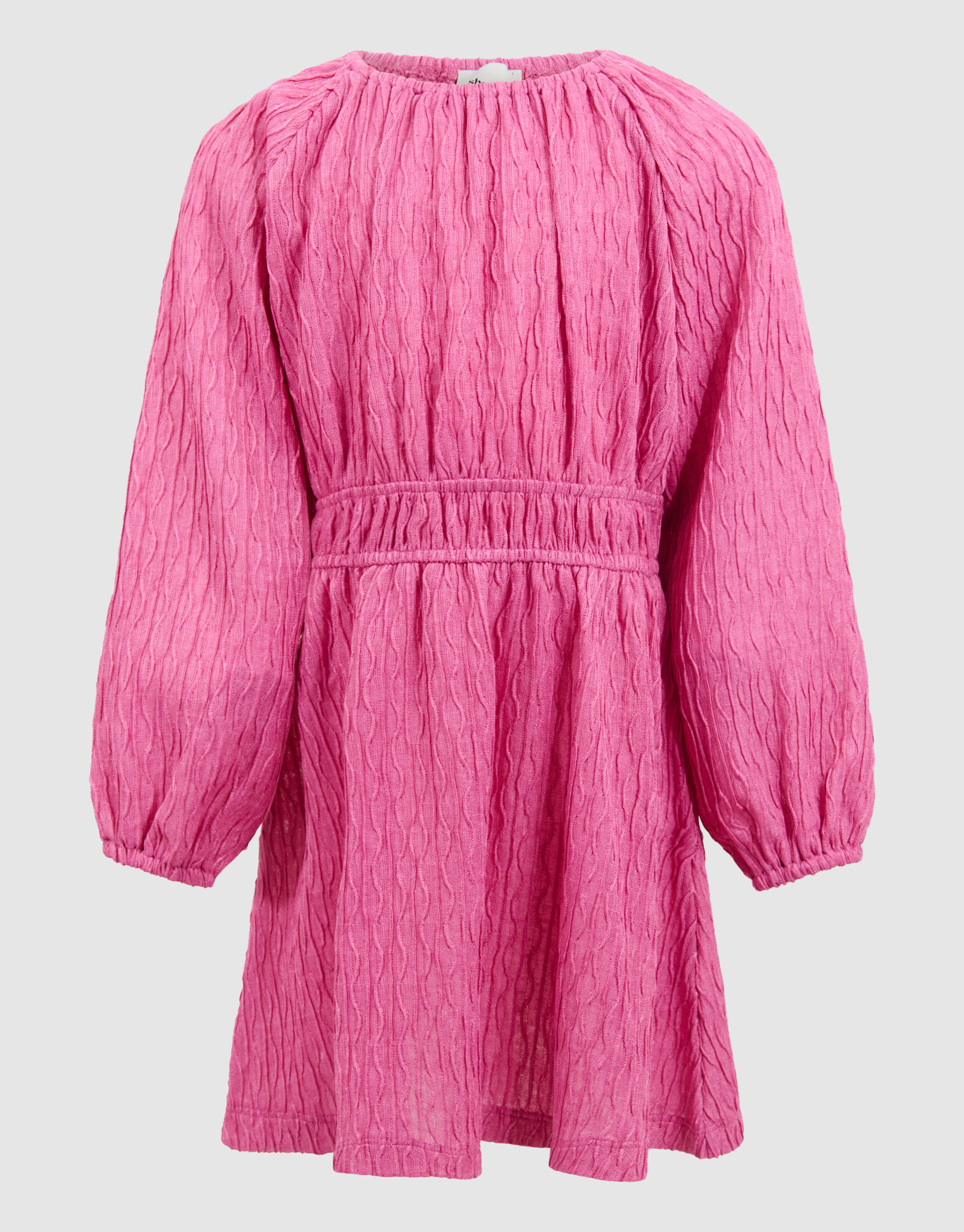 Kleid mit gewellter Textur Rosa SHOEBY GIRLS