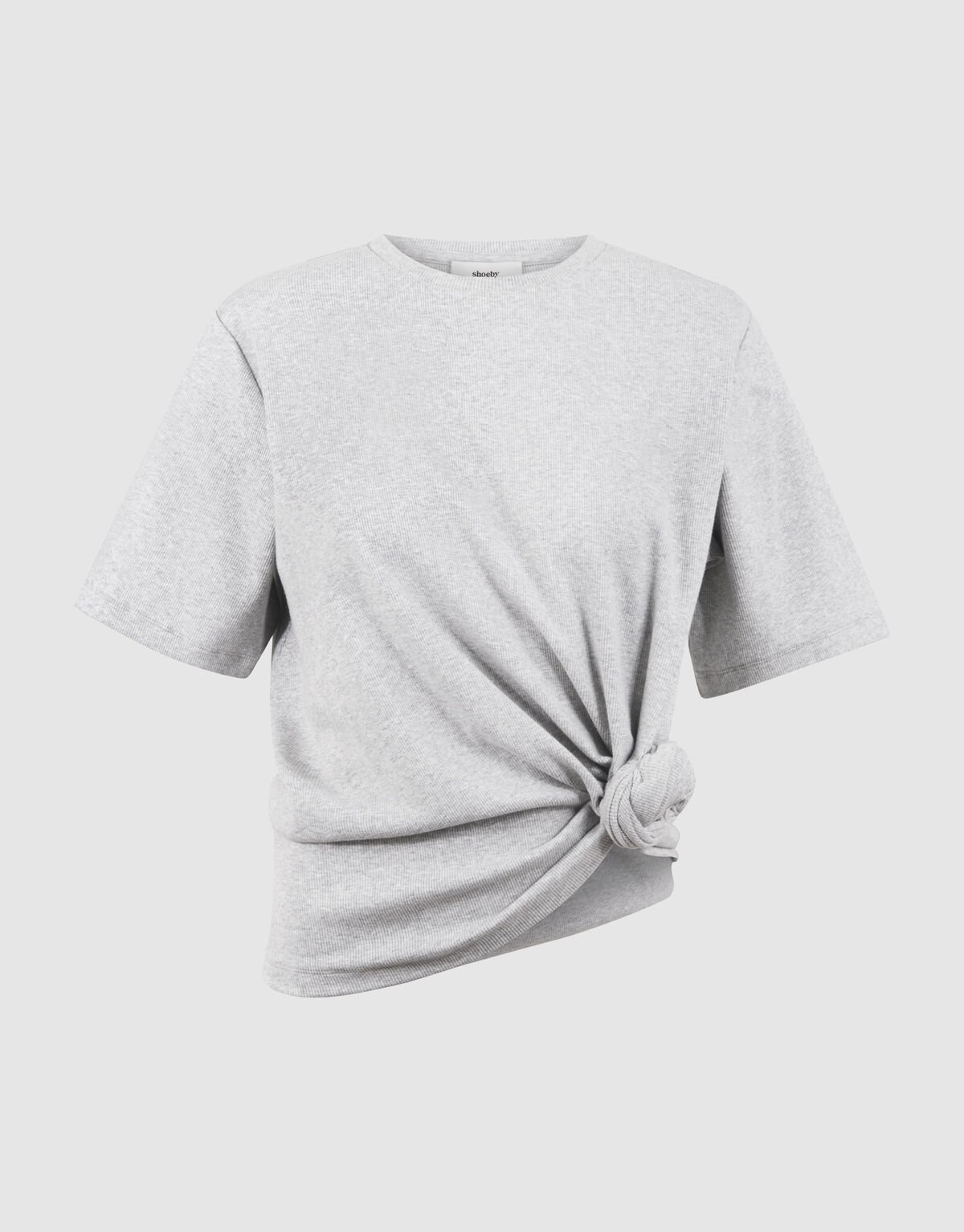 Knoten T-Shirt Hellgrau Von Mieke SHOEBY WOMEN
