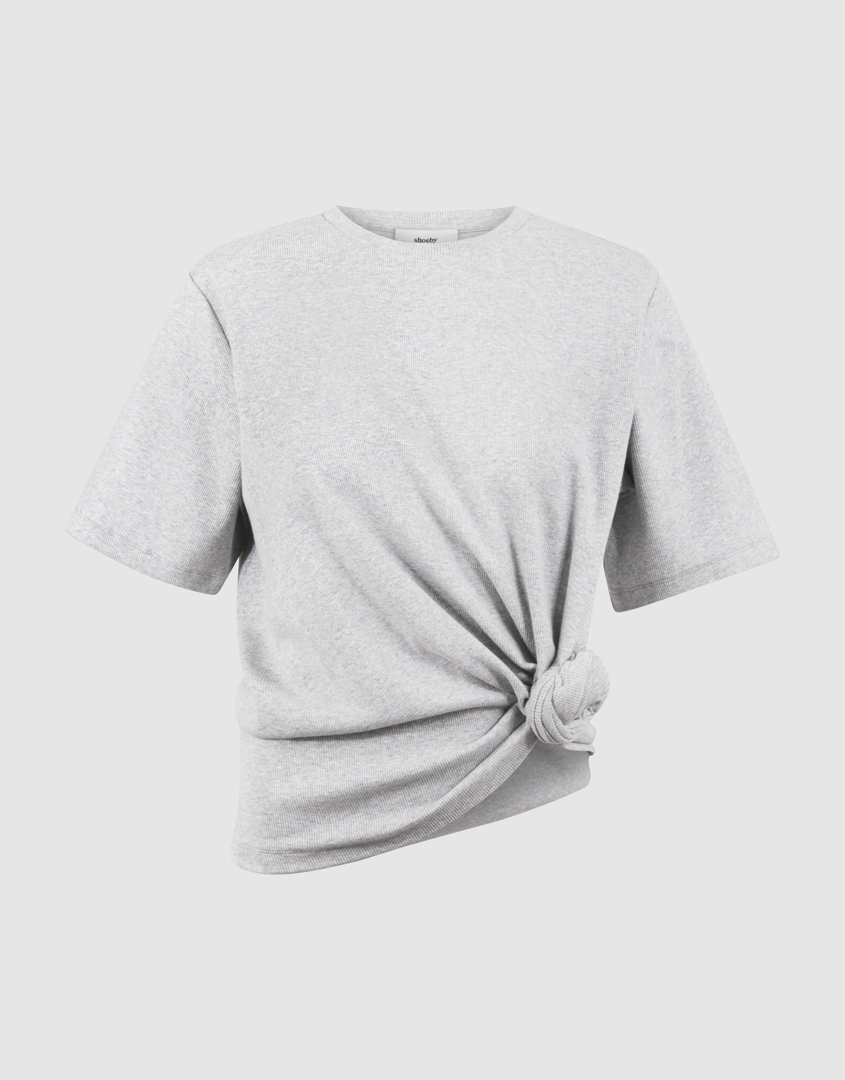 Knoten T-Shirt Hellgrau Von Mieke SHOEBY WOMEN
