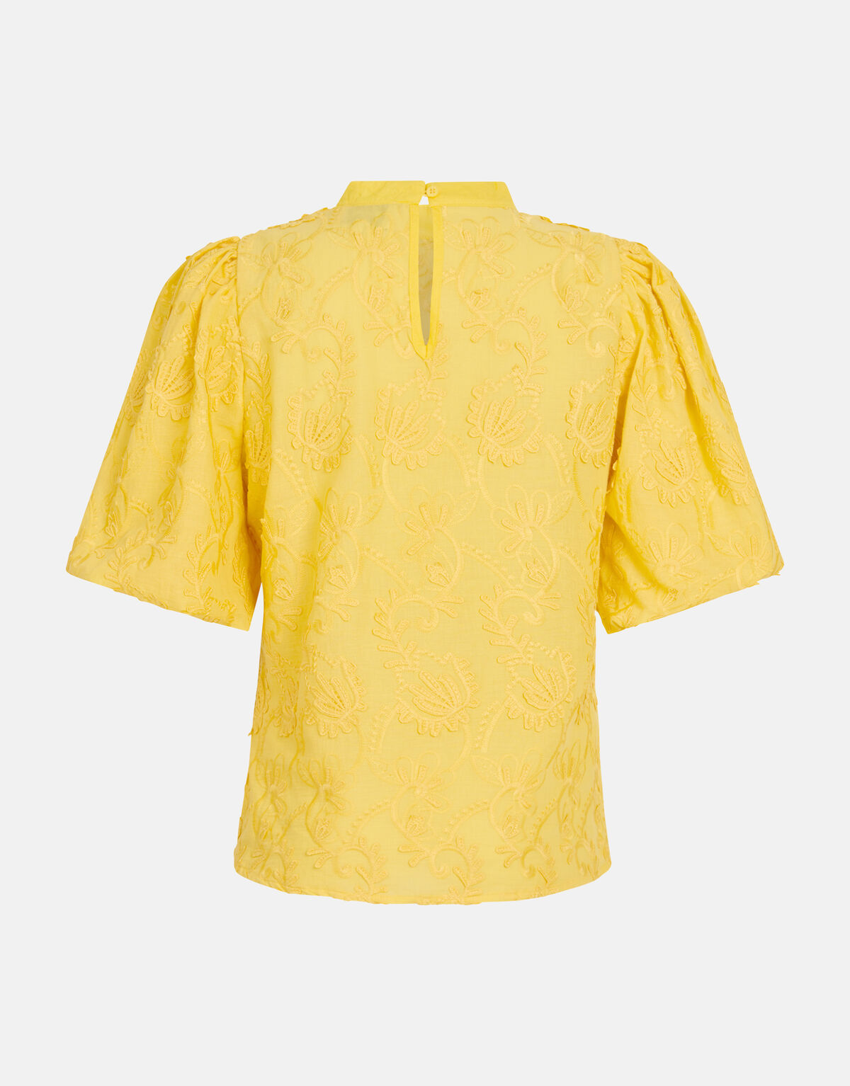Embroidery Top Geel SHOEBY WOMEN