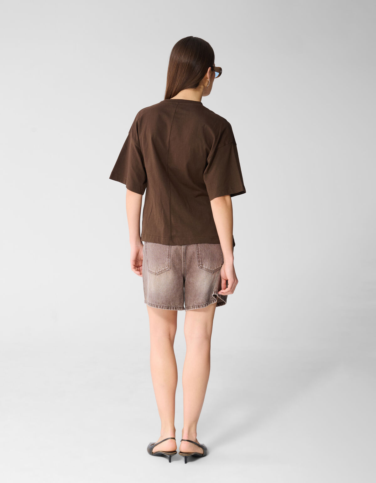 Knoten-T-Shirt Braun SHOEBY WOMEN