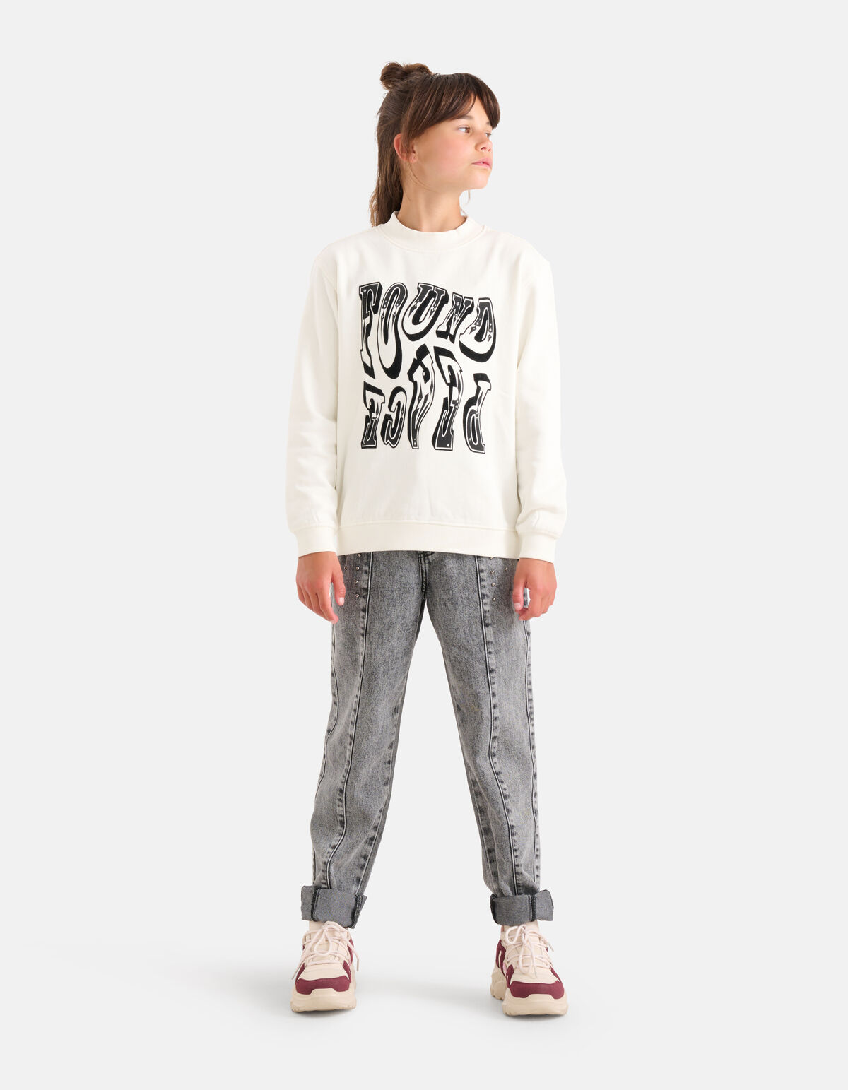 Western Pullover Off White SHOEBY GIRLS