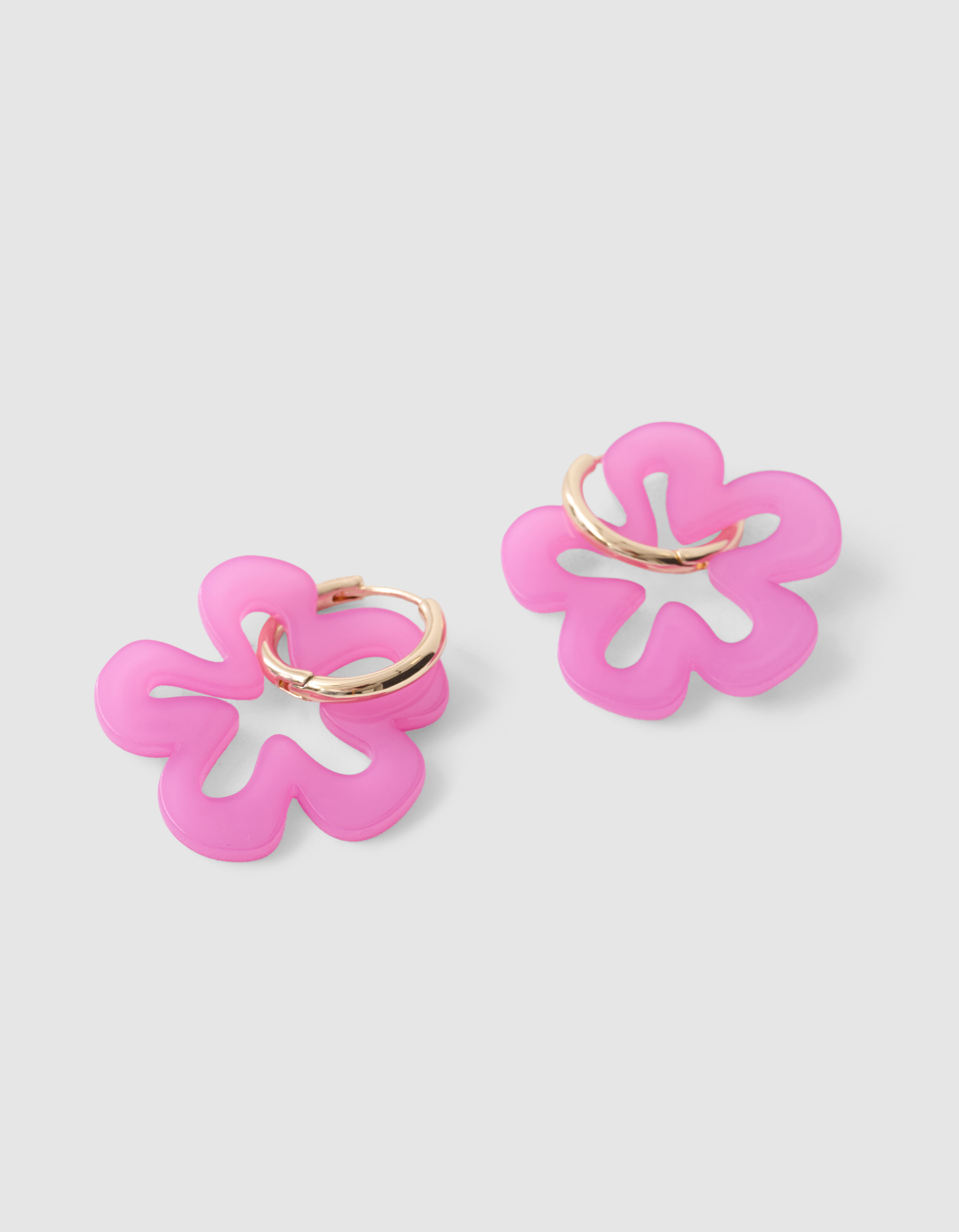 Blumenring Ohrringe Rosa SHOEBY ACCESSOIRES