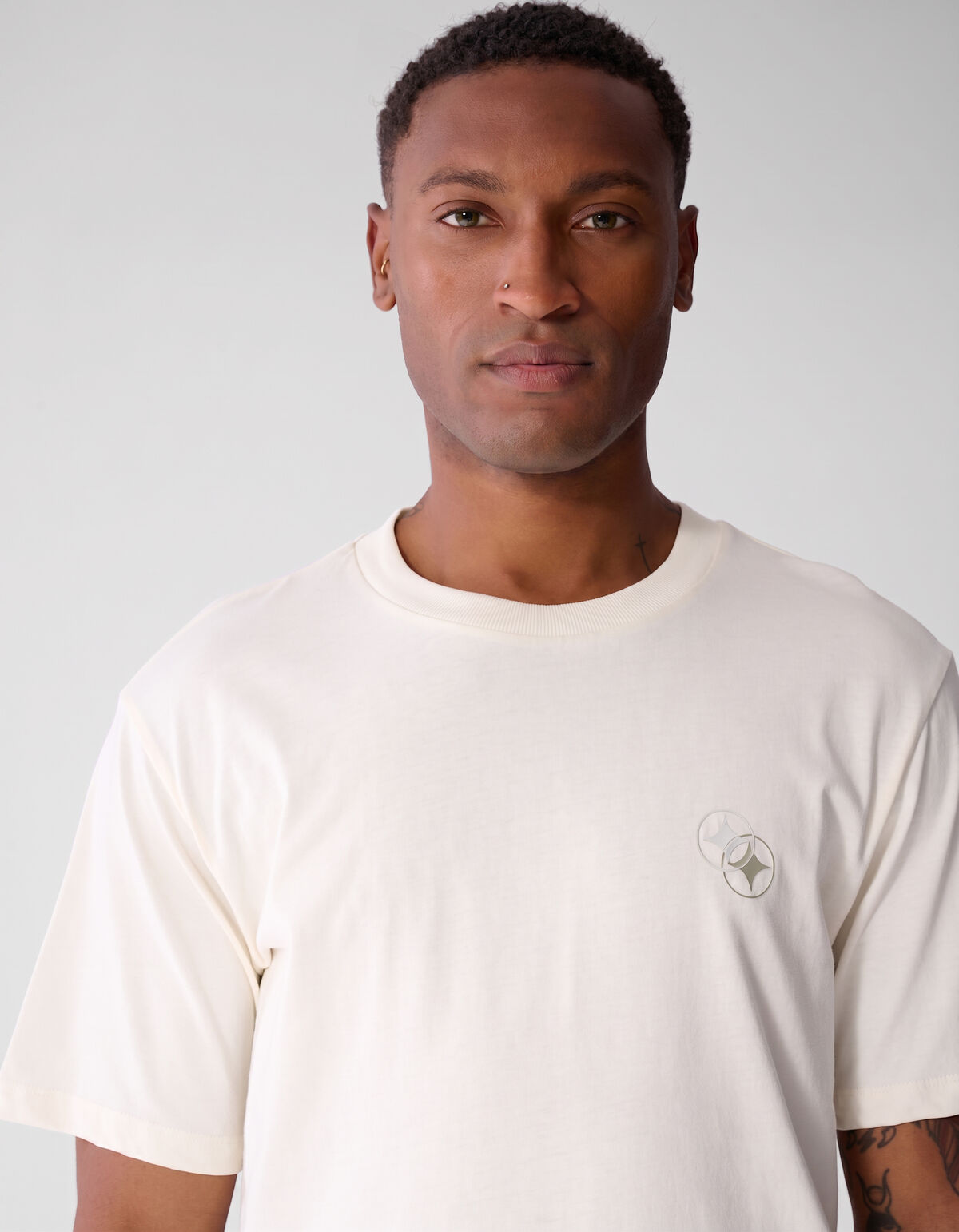 Einfarbiges T-Shirt Wei&szlig; SHOEBY MEN
