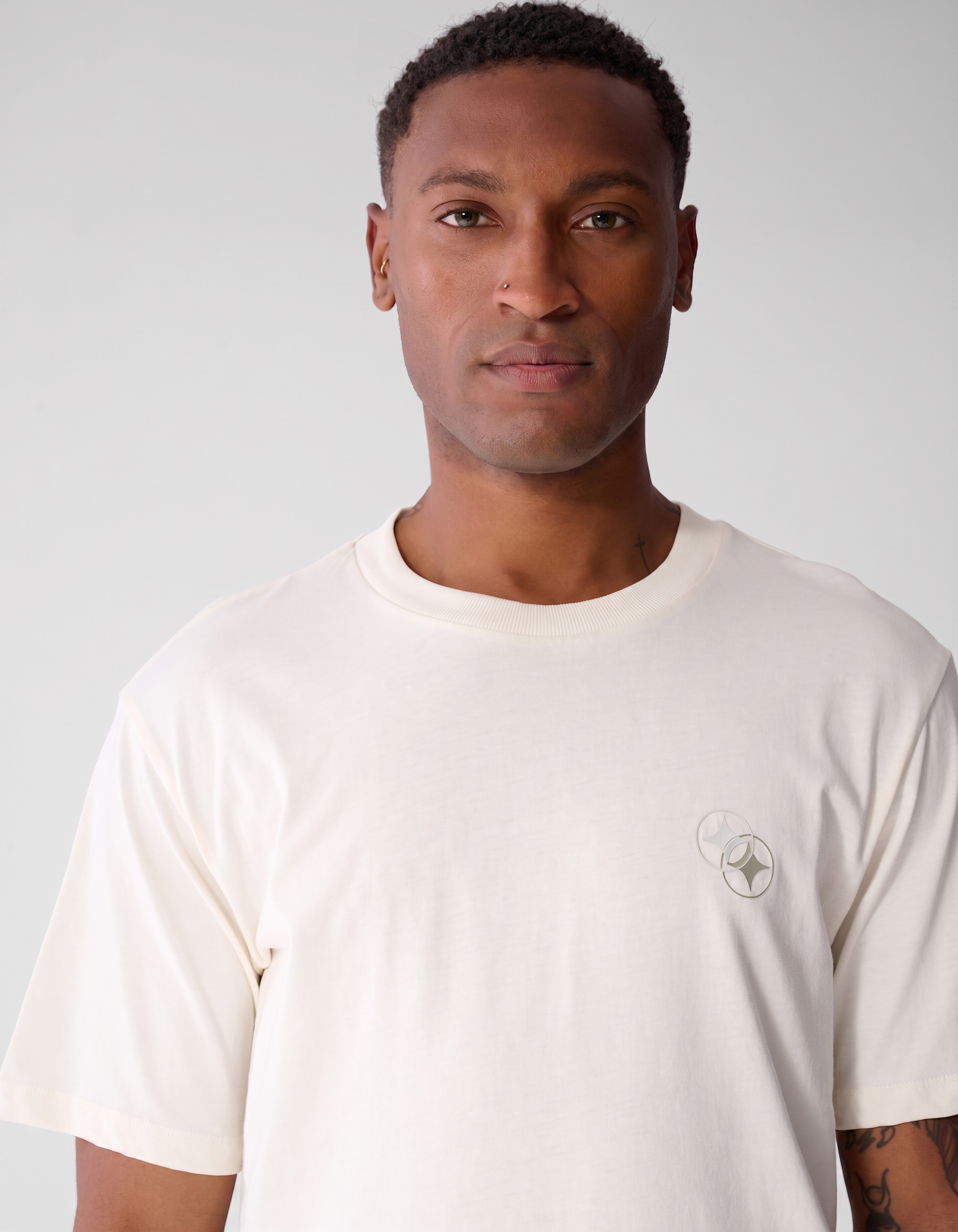 Einfarbiges T-Shirt Wei&szlig; SHOEBY MEN