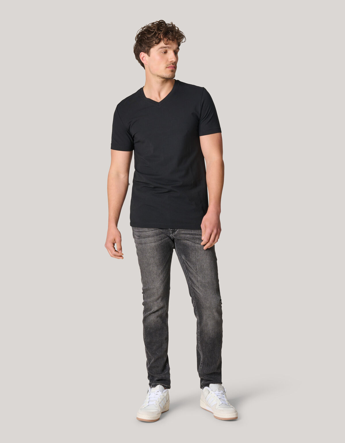 Schmale Jog-Jeans Grau L32 SHOEBY MEN