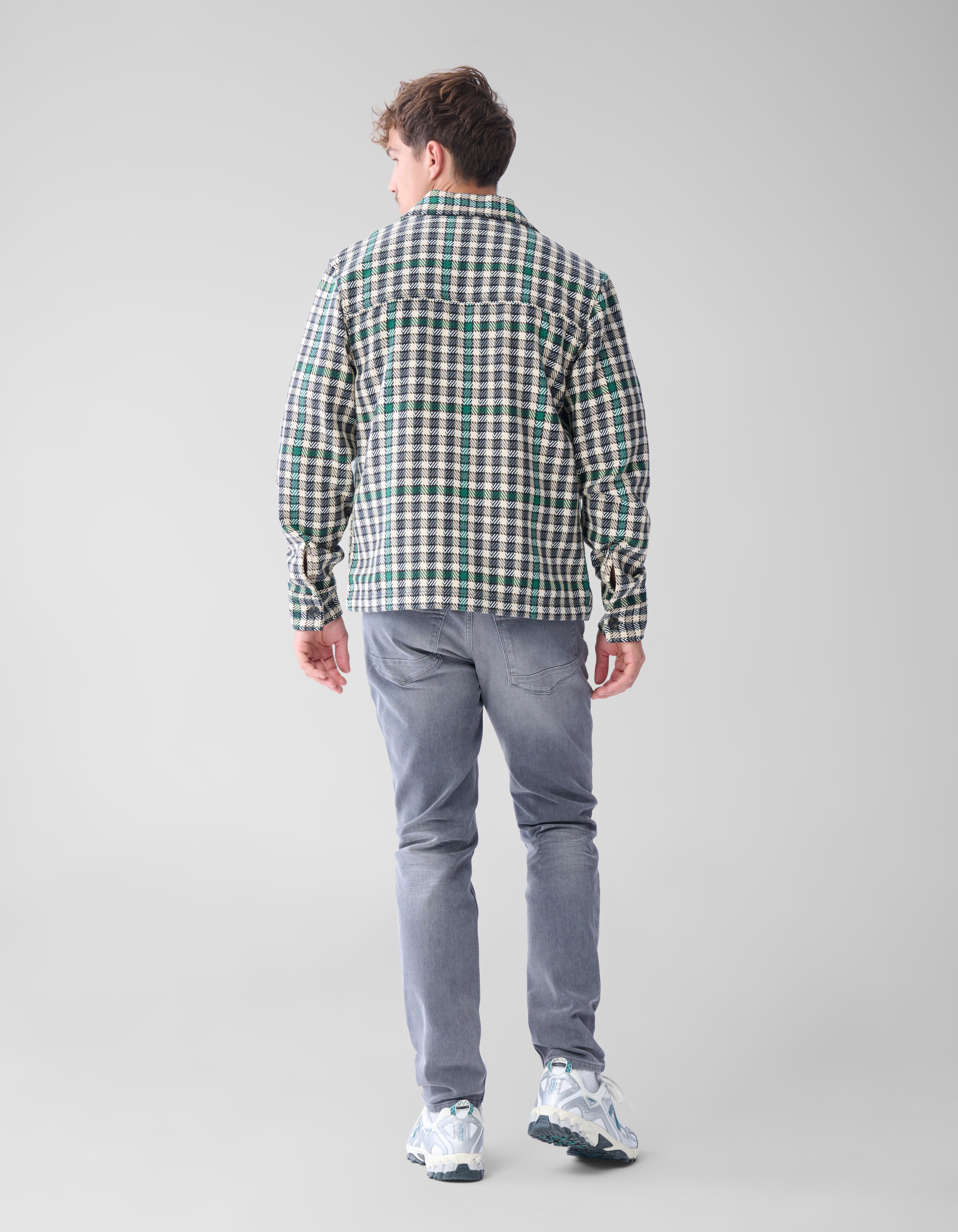 Twill-Karohemd grün SHOEBY MEN