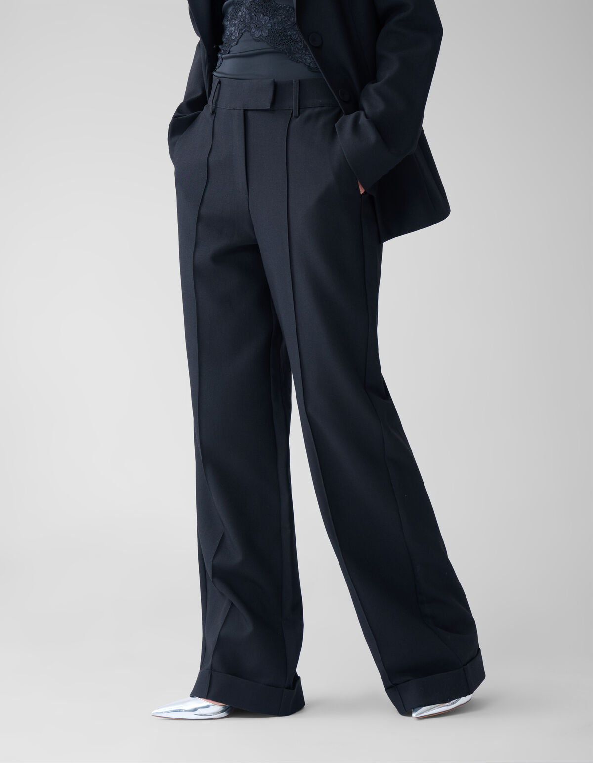 Turnup-Hose Schwarz SHOEBY WOMEN