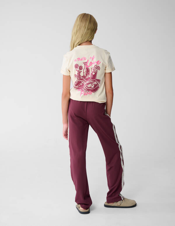 Taste Of Love Artwork T-Shirt Sand SHOEBY GIRLS