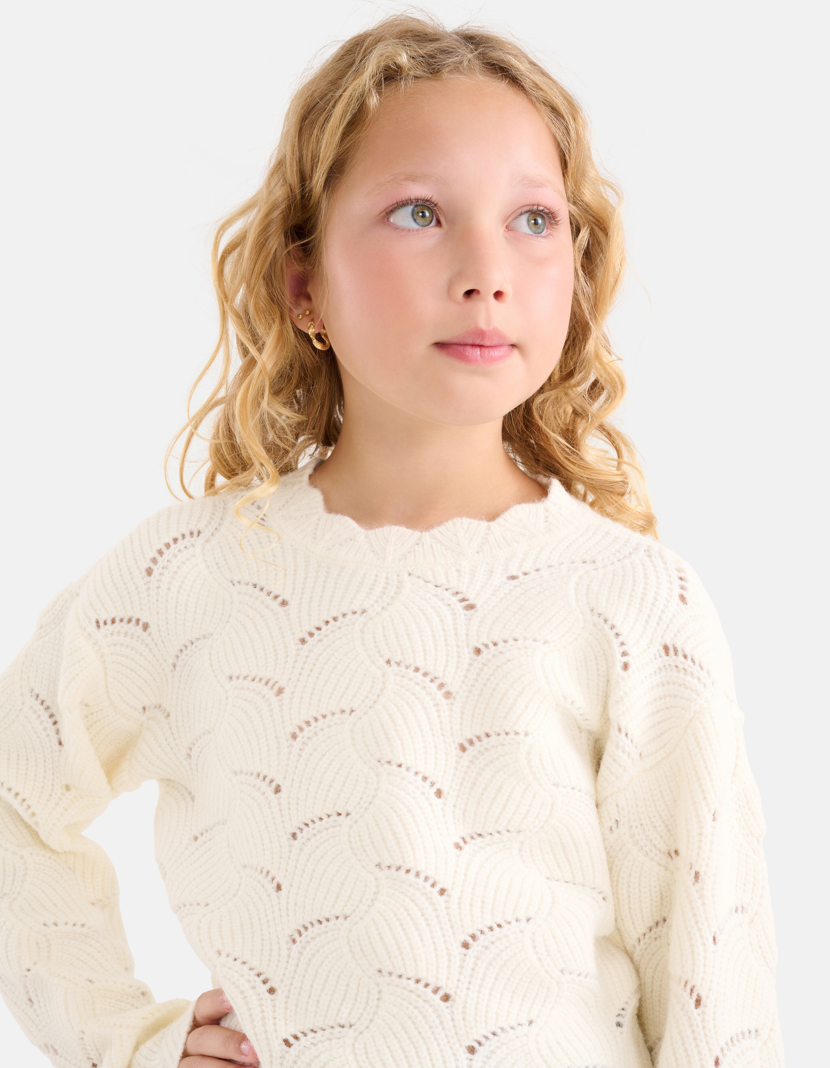 Offener Strickpullover Off White SHOEBY GIRLS