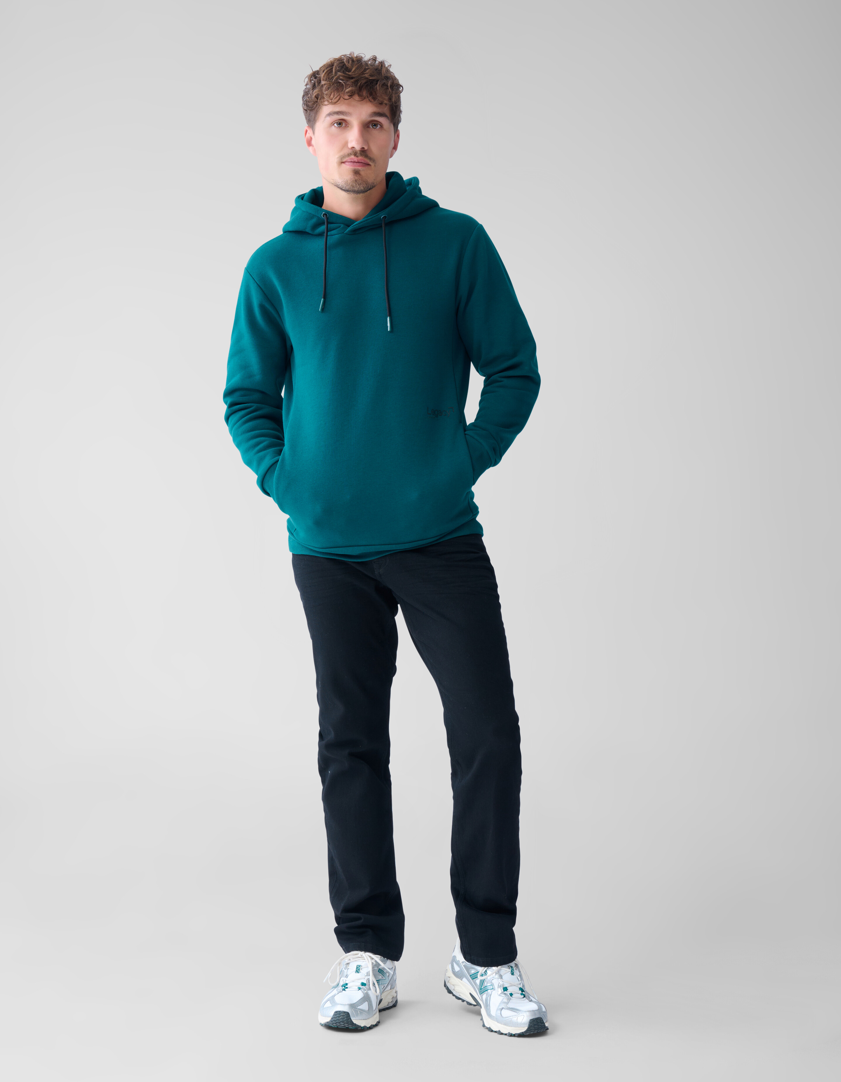 Basic Hoodie Dunkelgrün SHOEBY MEN