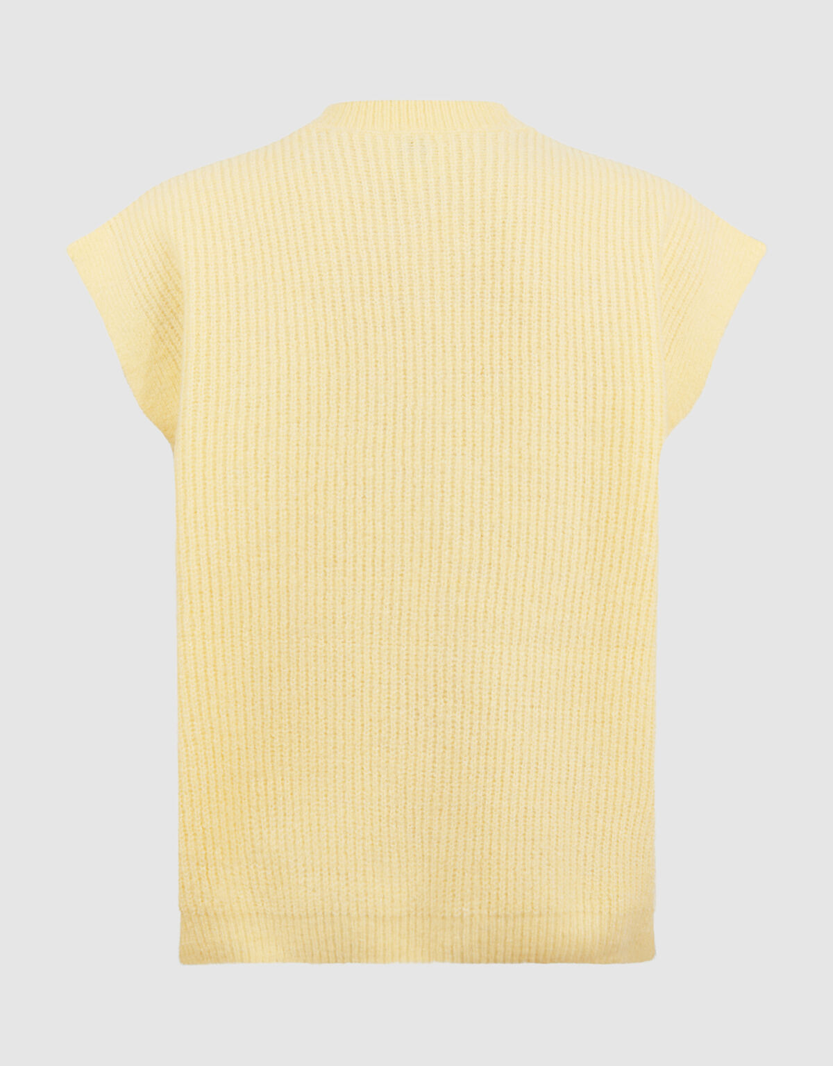 Gestricktes &auml;rmelloses Weste Hellgelb SHOEBY GIRLS