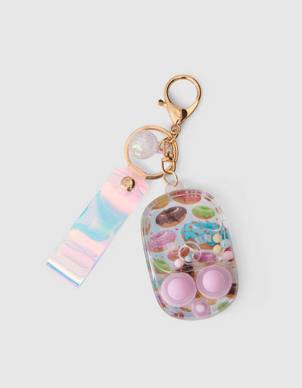Donut-Spiel-Schlüsselanhänger, hellrosa SHOEBY ACCESSOIRES