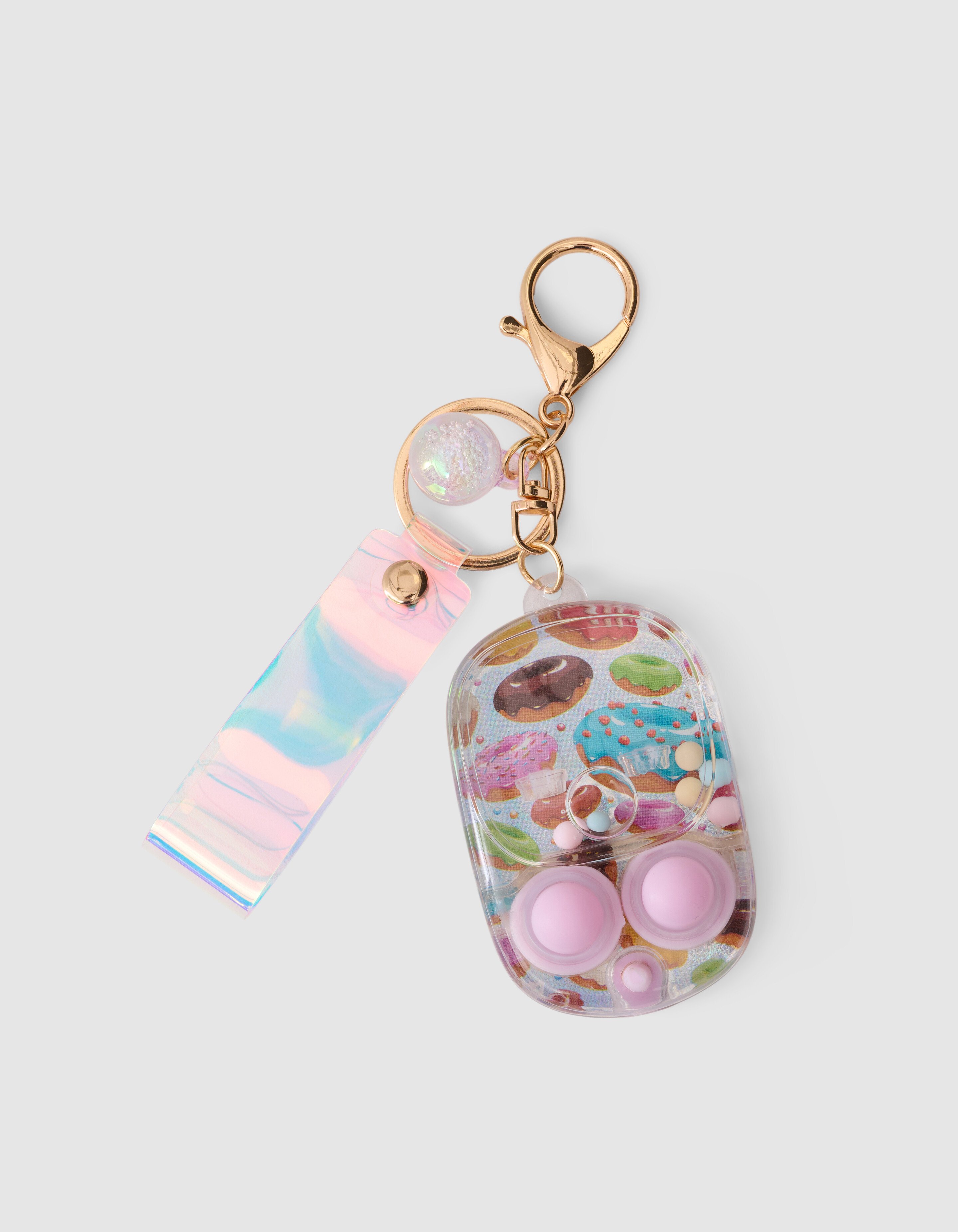 Donut-Spiel-Schlüsselanhänger, hellrosa SHOEBY ACCESSOIRES
