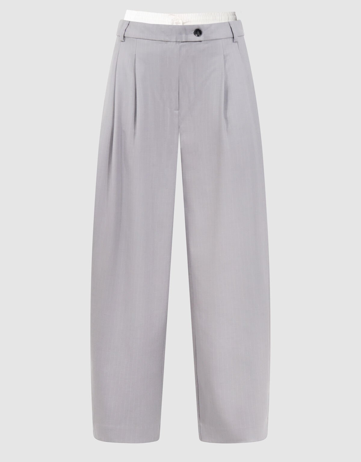 Pinstripe Barrel Fit Hose Hellgrau SHOEBY WOMEN