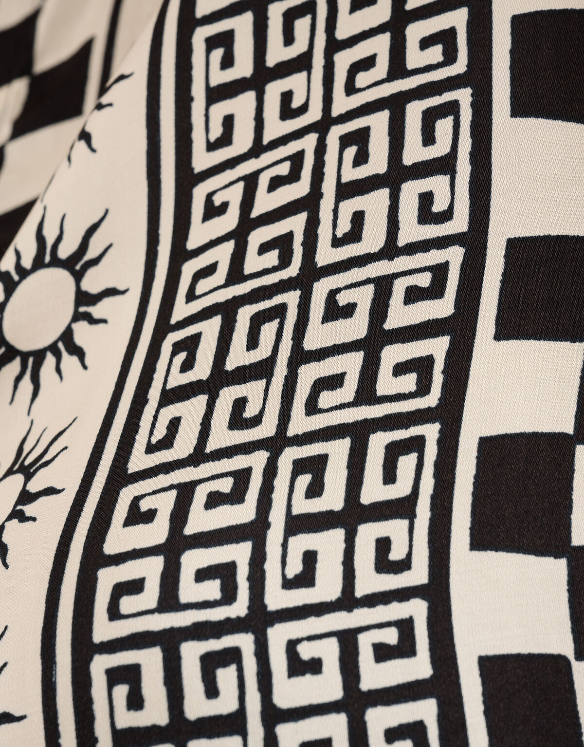 Bedruckte Bluse Schwarz/ Off-white SHOEBY WOMEN