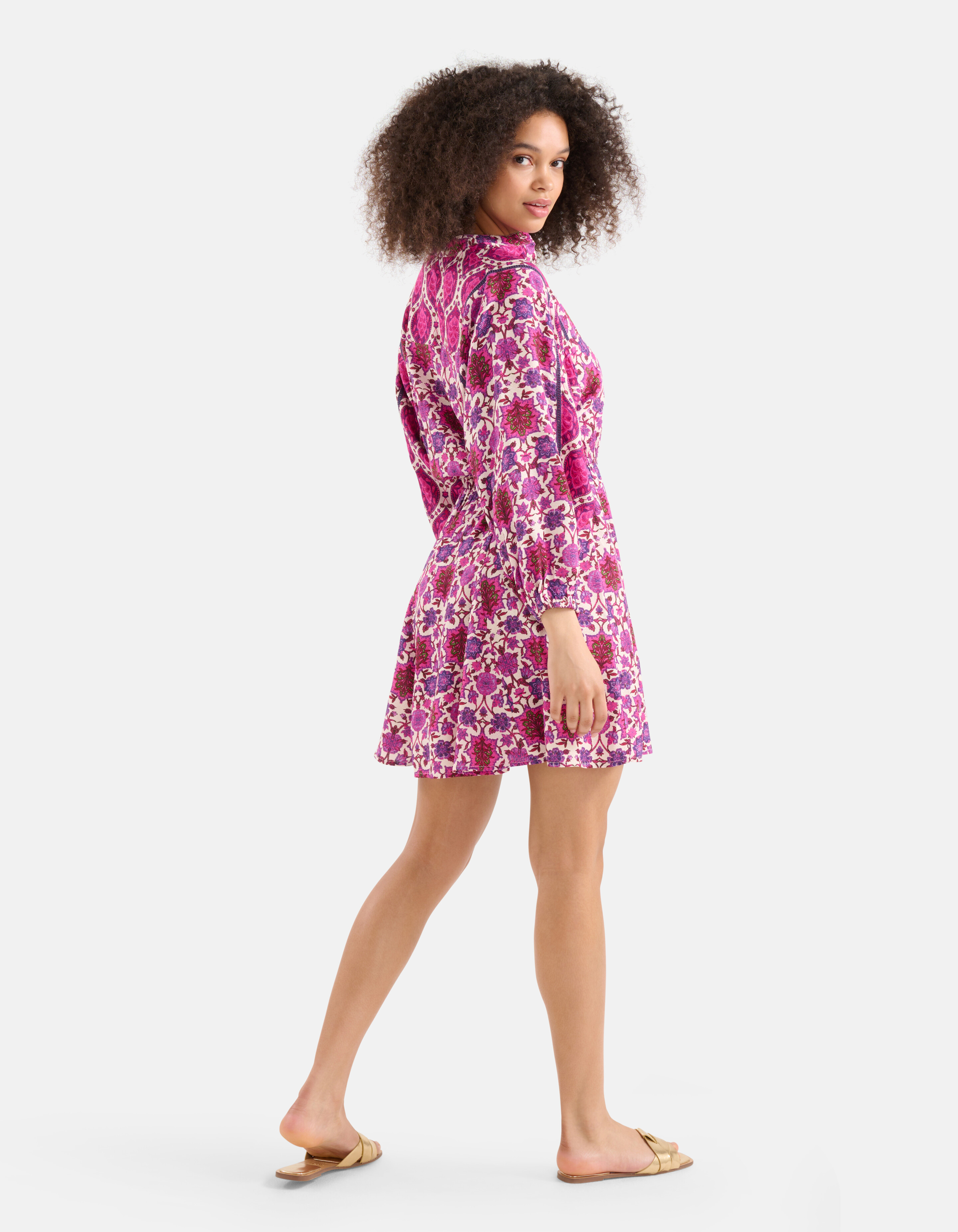 Grafik Print Kleid Lila SHOEBY WOMEN