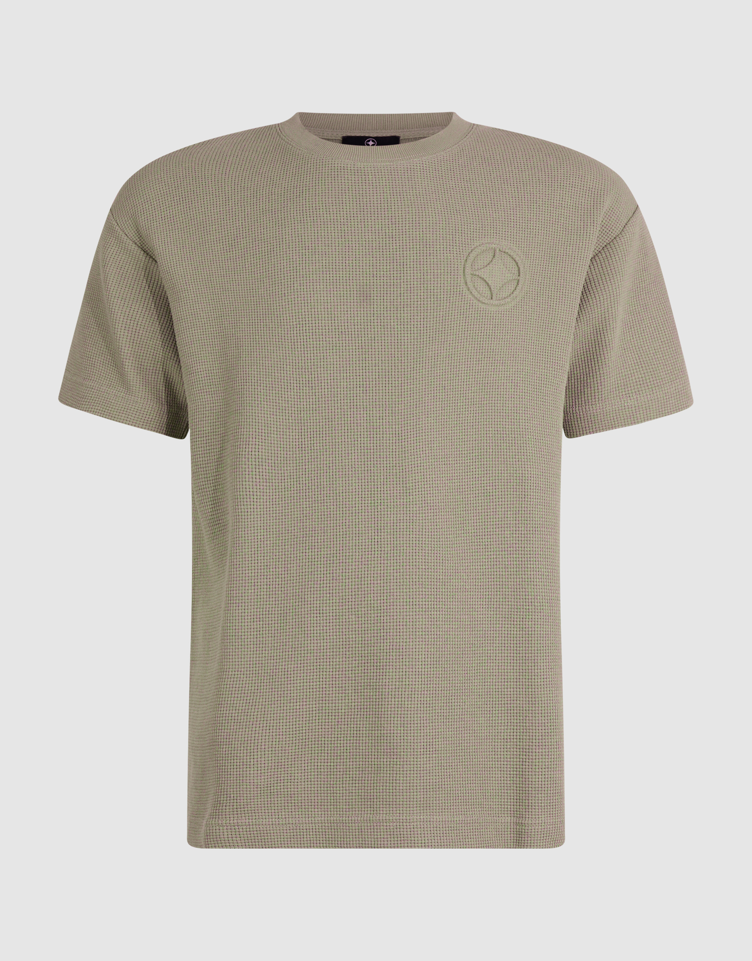 Gr&uuml;nes Waffel-T-Shirt SHOEBY MEN