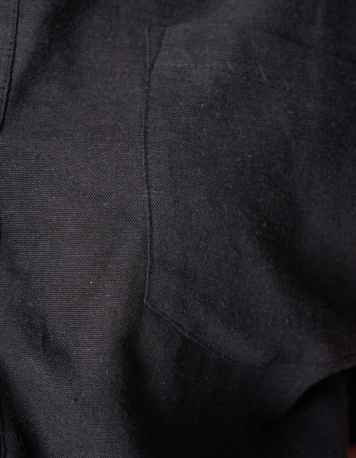 Linnen Blouse Zwart SHOEBY WOMEN