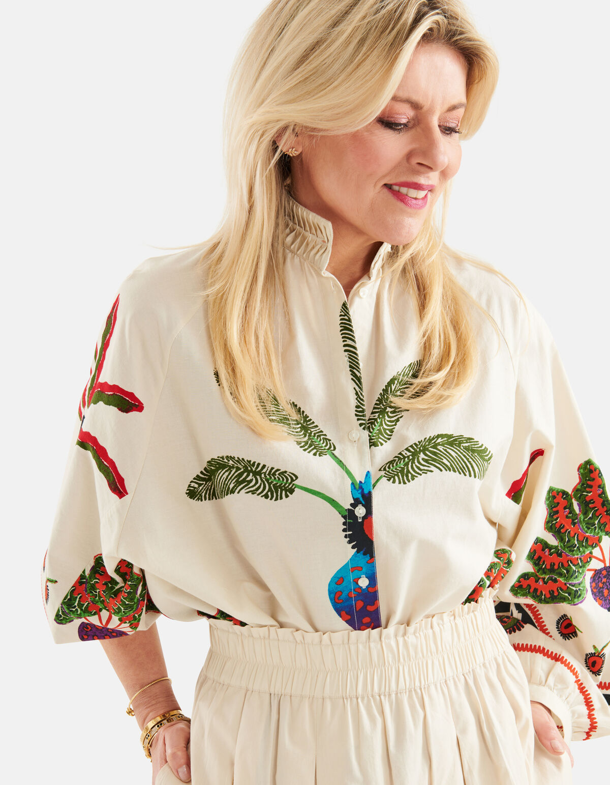 Bedruckte Bluse Off White von Lonneke SHOEBY WOMEN