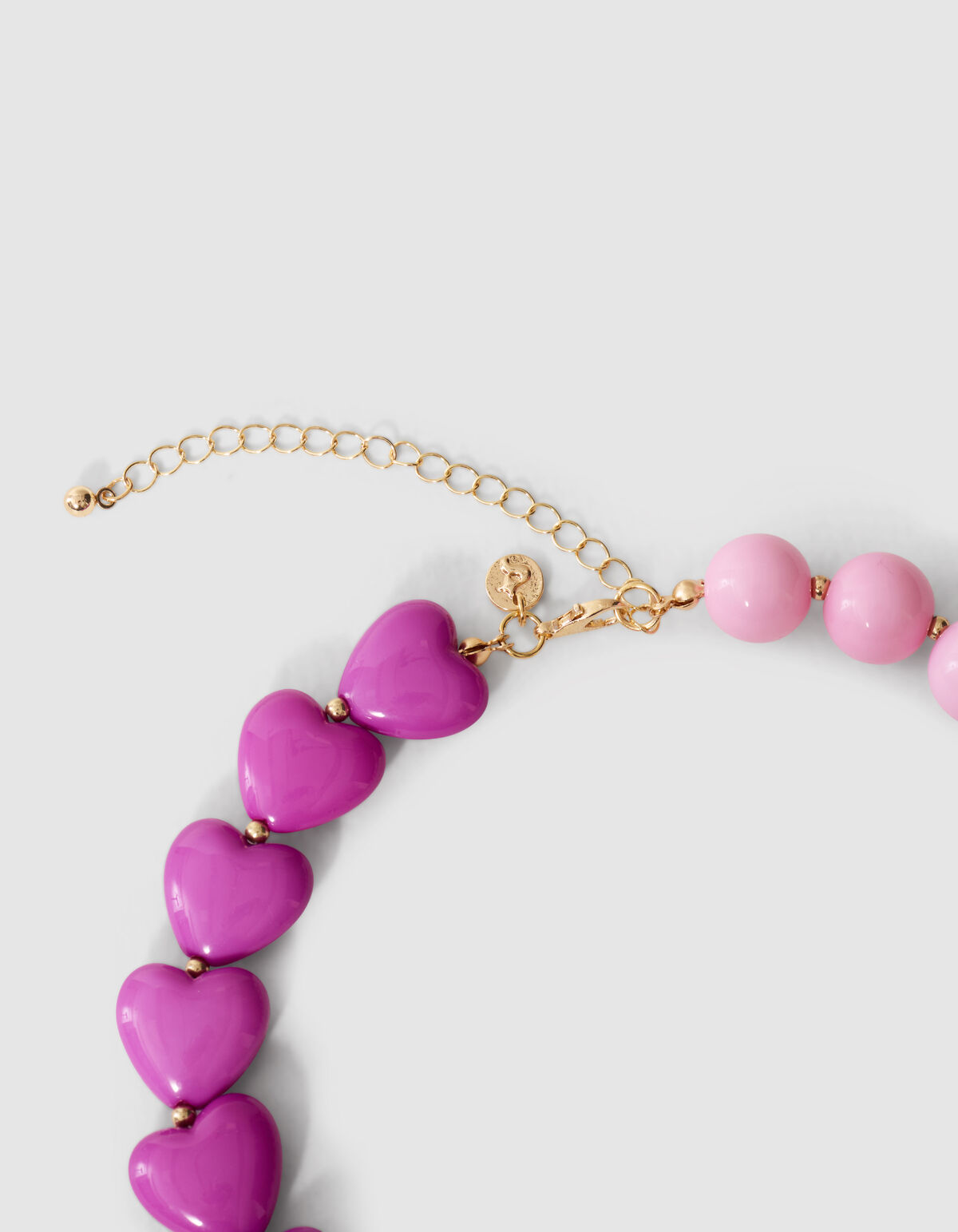Herzkette Rosa/Lila SHOEBY ACCESSOIRES