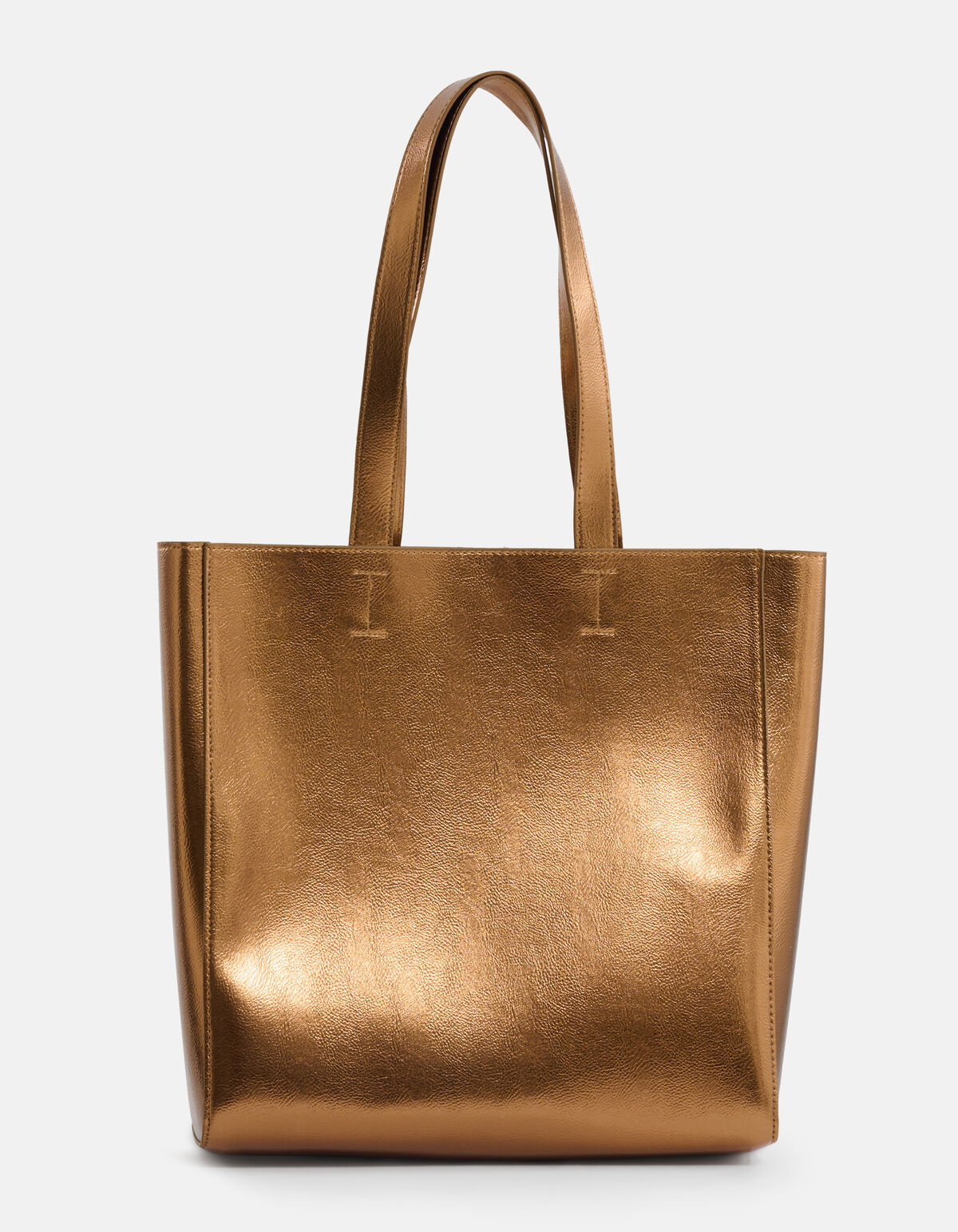 Metallic Shopper Tasche Bronze SHOEBY ACCESSOIRES