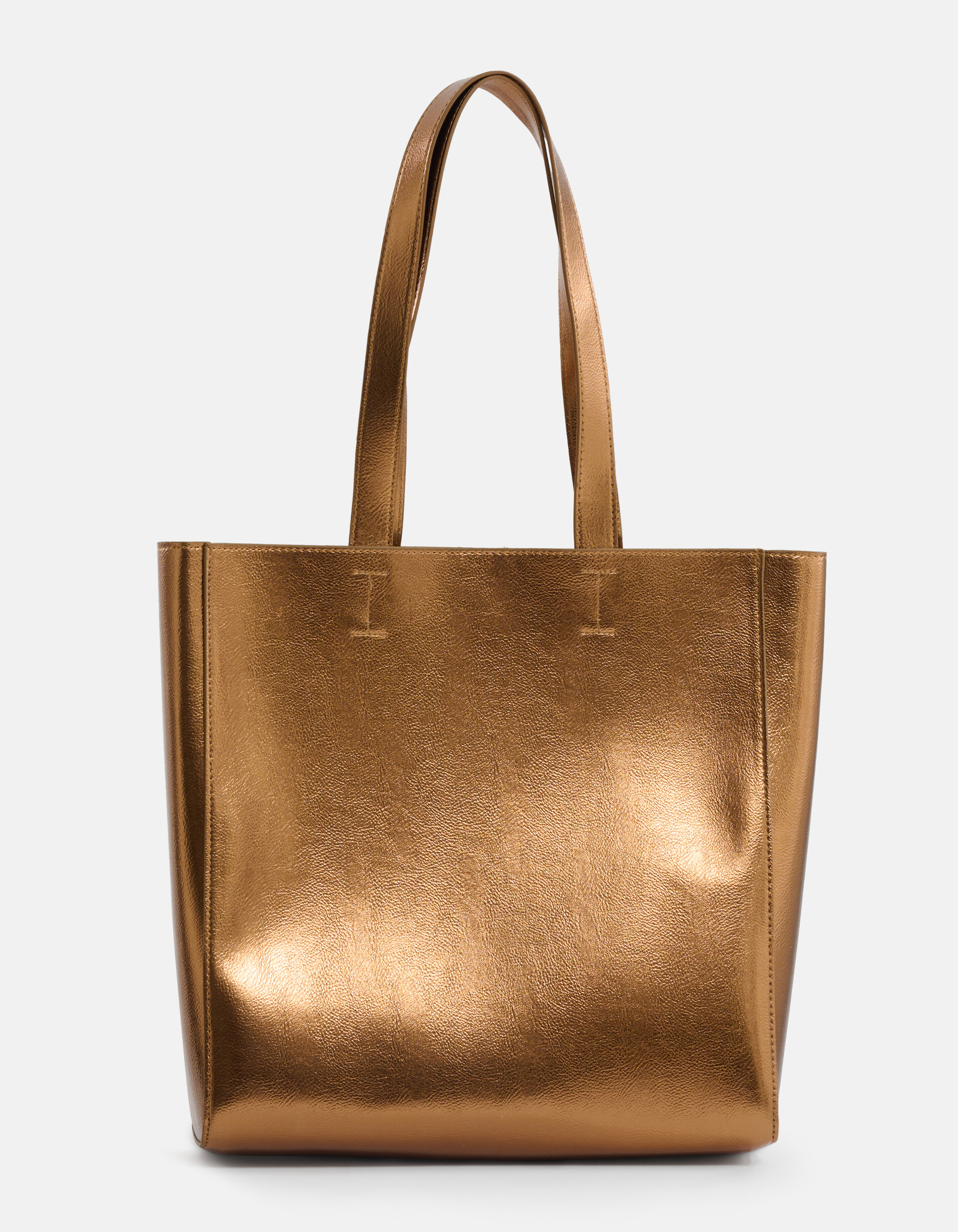 Metallic Shopper Tasche Bronze SHOEBY ACCESSOIRES