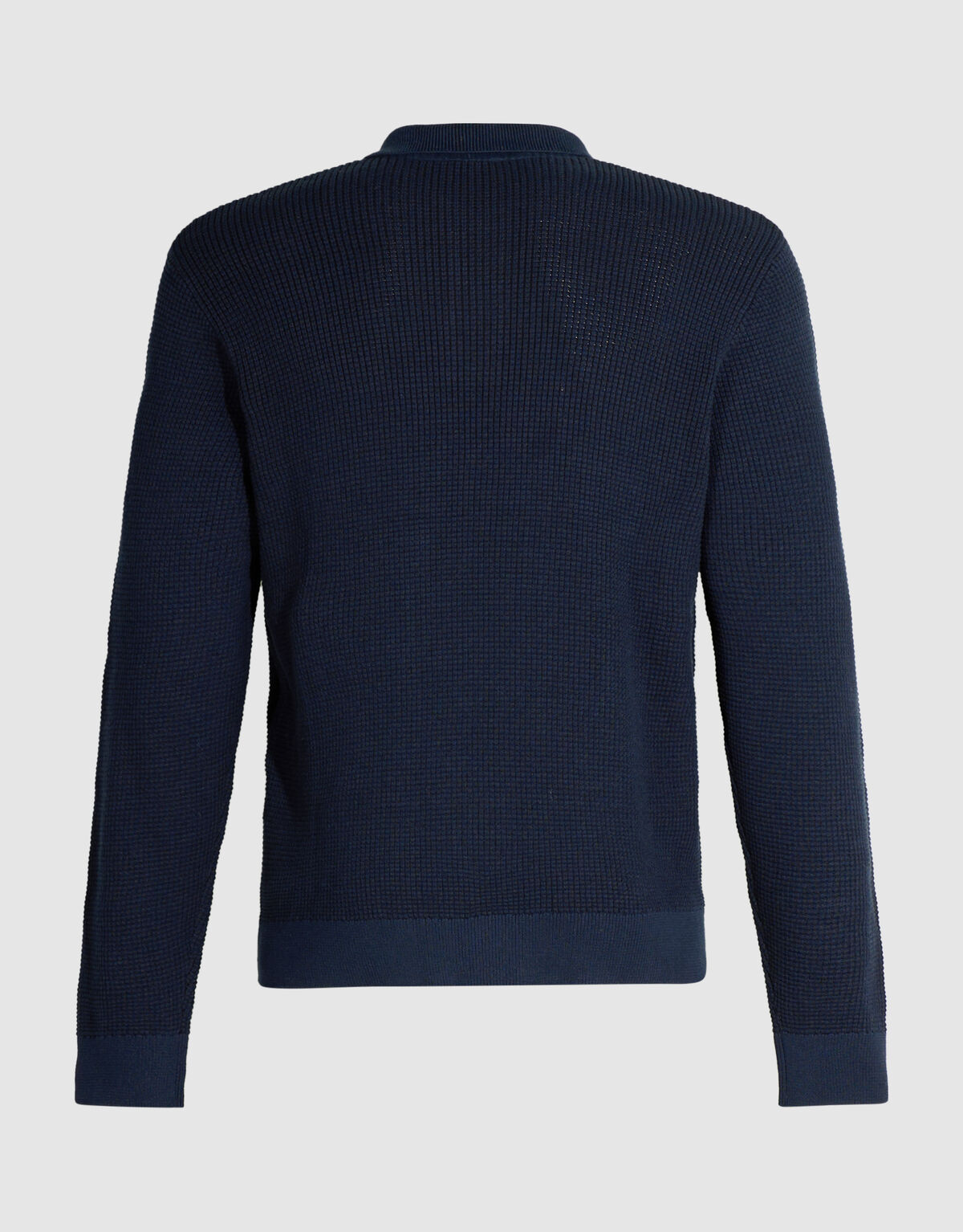 Gestrickte Poloshirt Mit Kn&ouml;pfen Dunkelblau SHOEBY MEN