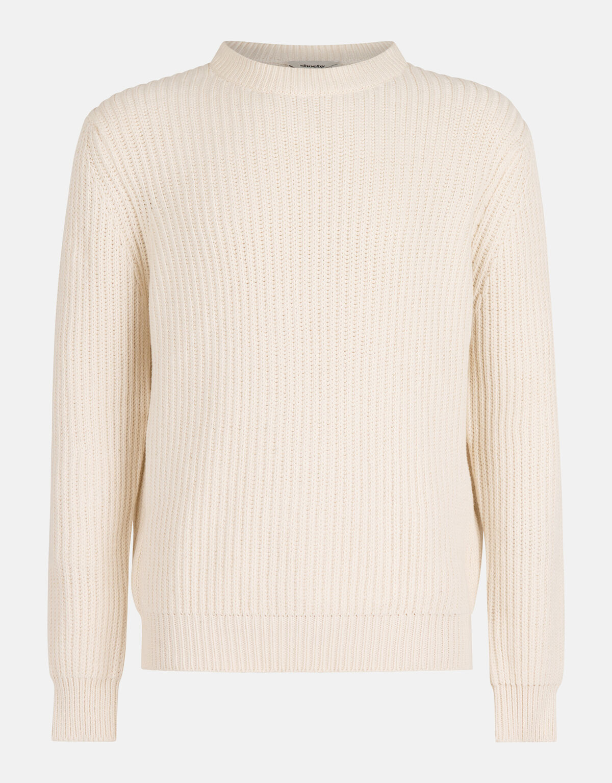 Grobgestrickter Pullover Off White SHOEBY MEN