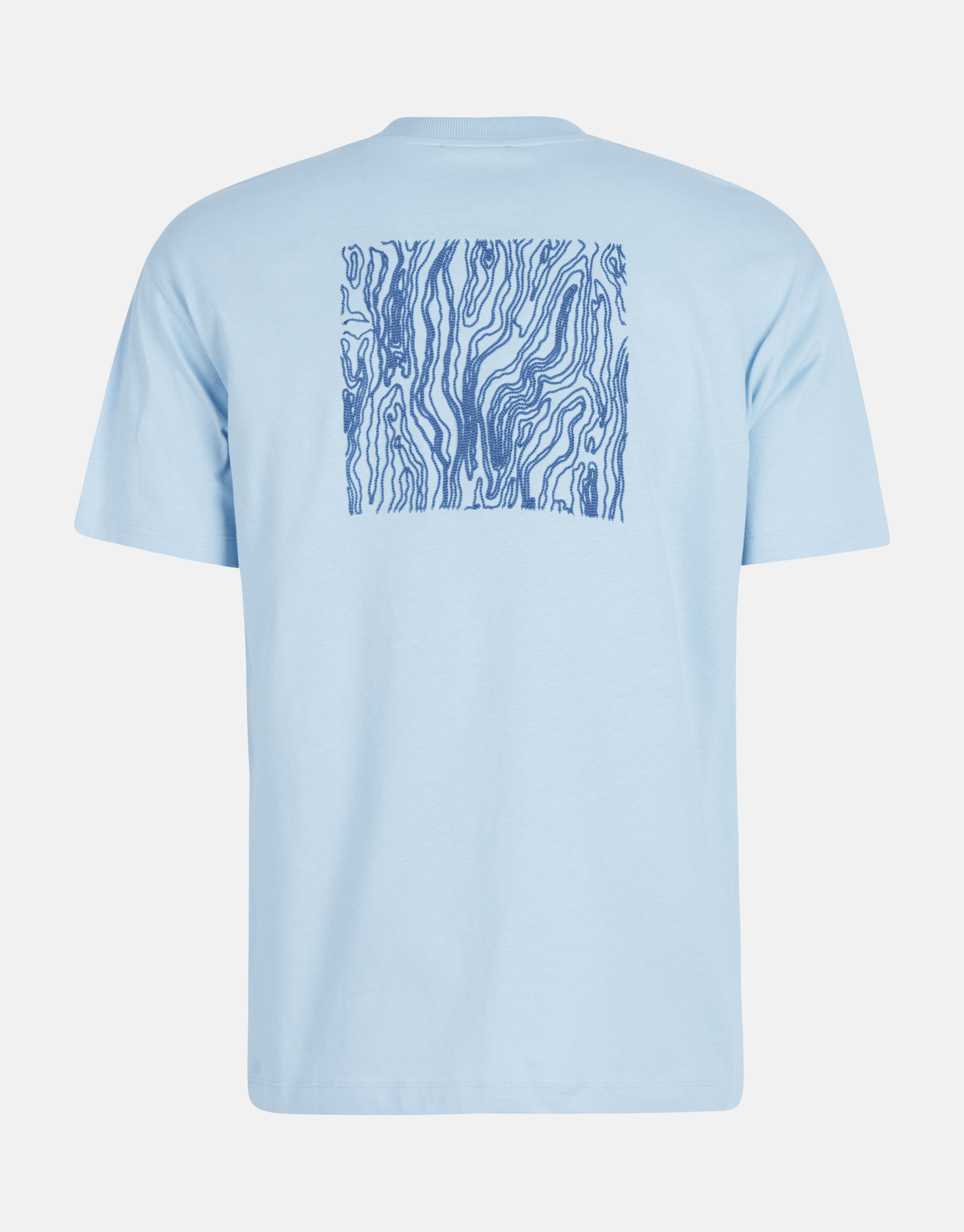Stickerei-T-Shirt Blau SHOEBY MEN