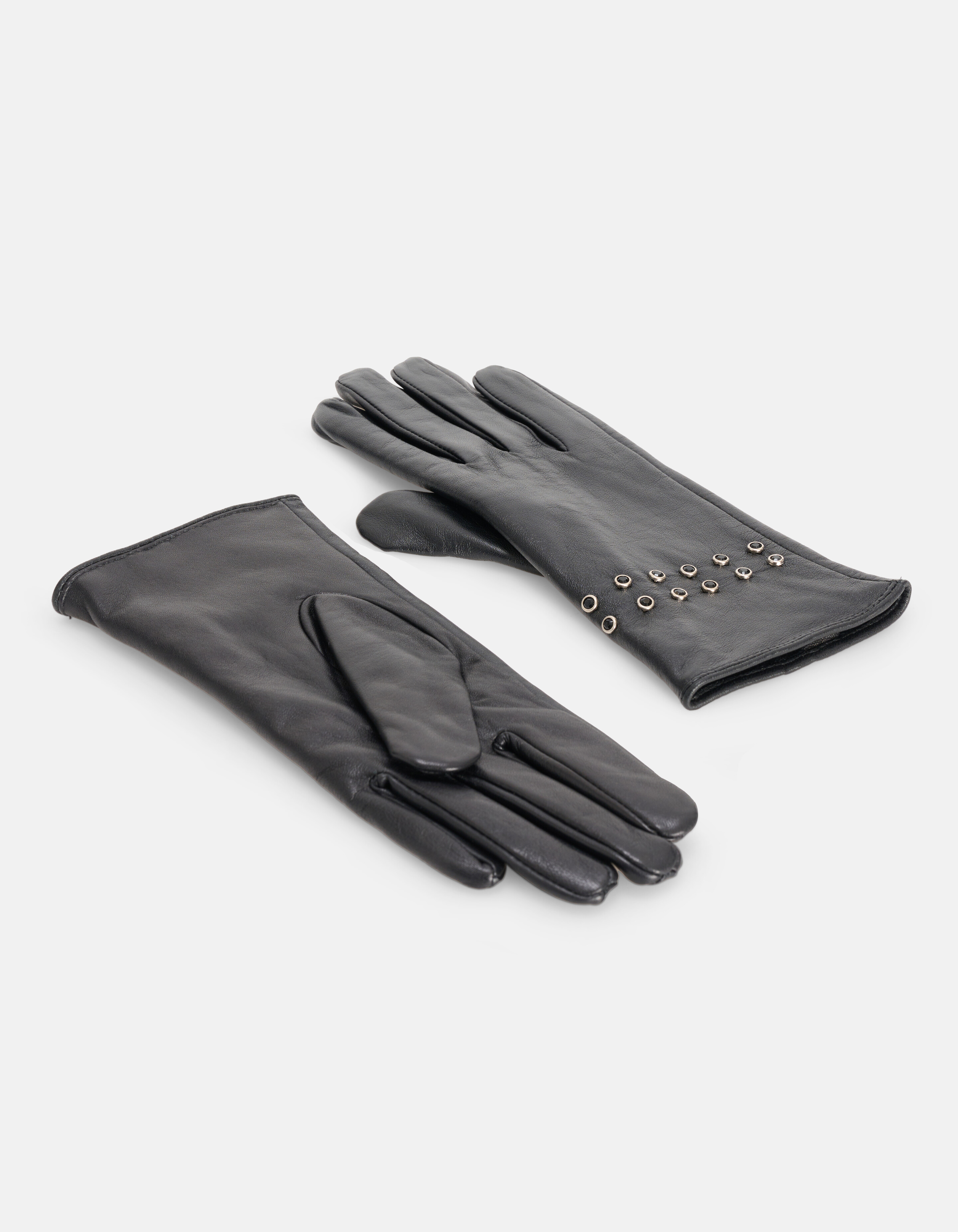 Handschuhe mit Strasssteinen Schwarz SHOEBY ACCESSOIRES