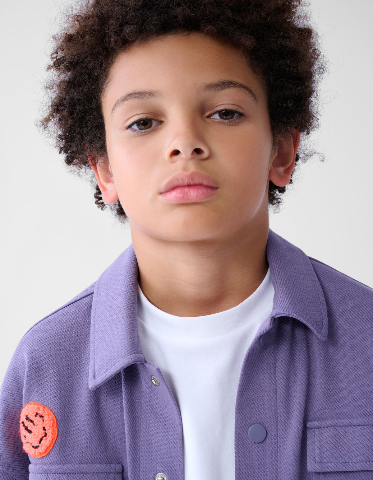 Patch Überhemd Lila SHOEBY BOYS