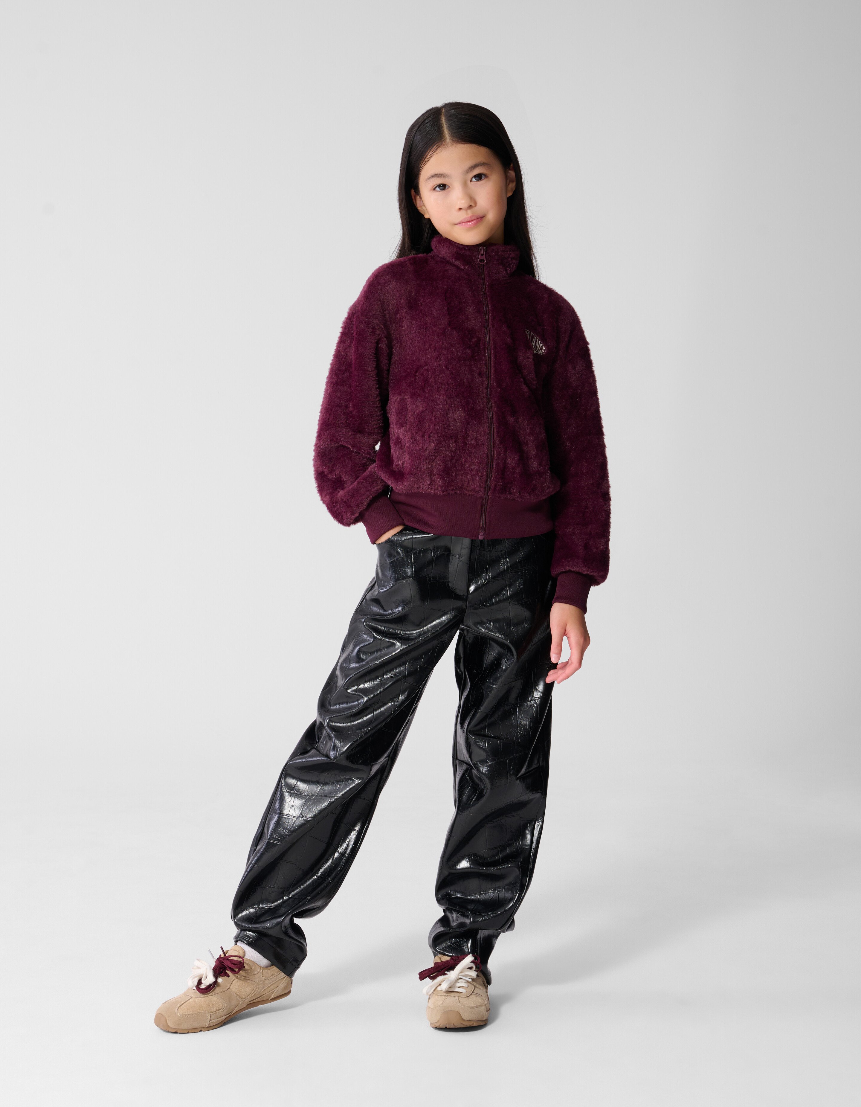 Croco Barrel Fit Hose Schwarz SHOEBY GIRLS