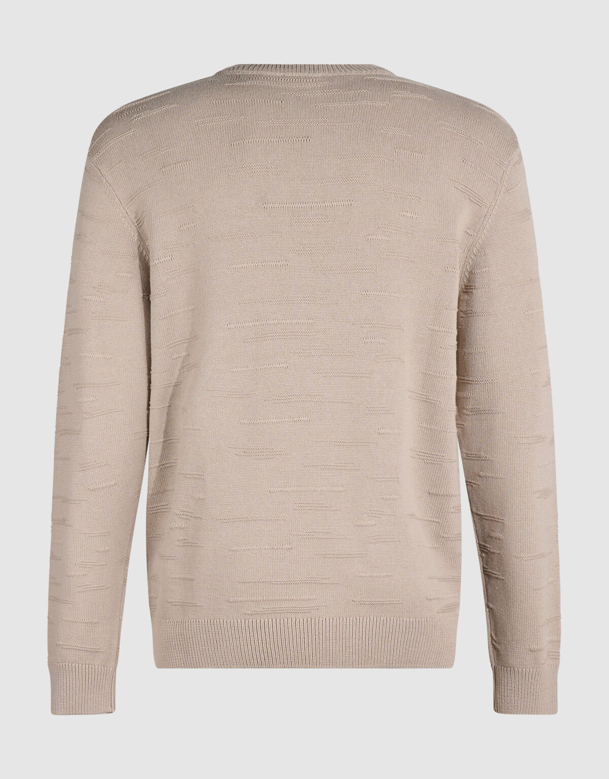 Pullover mit Rippenmuster Beige SHOEBY MEN